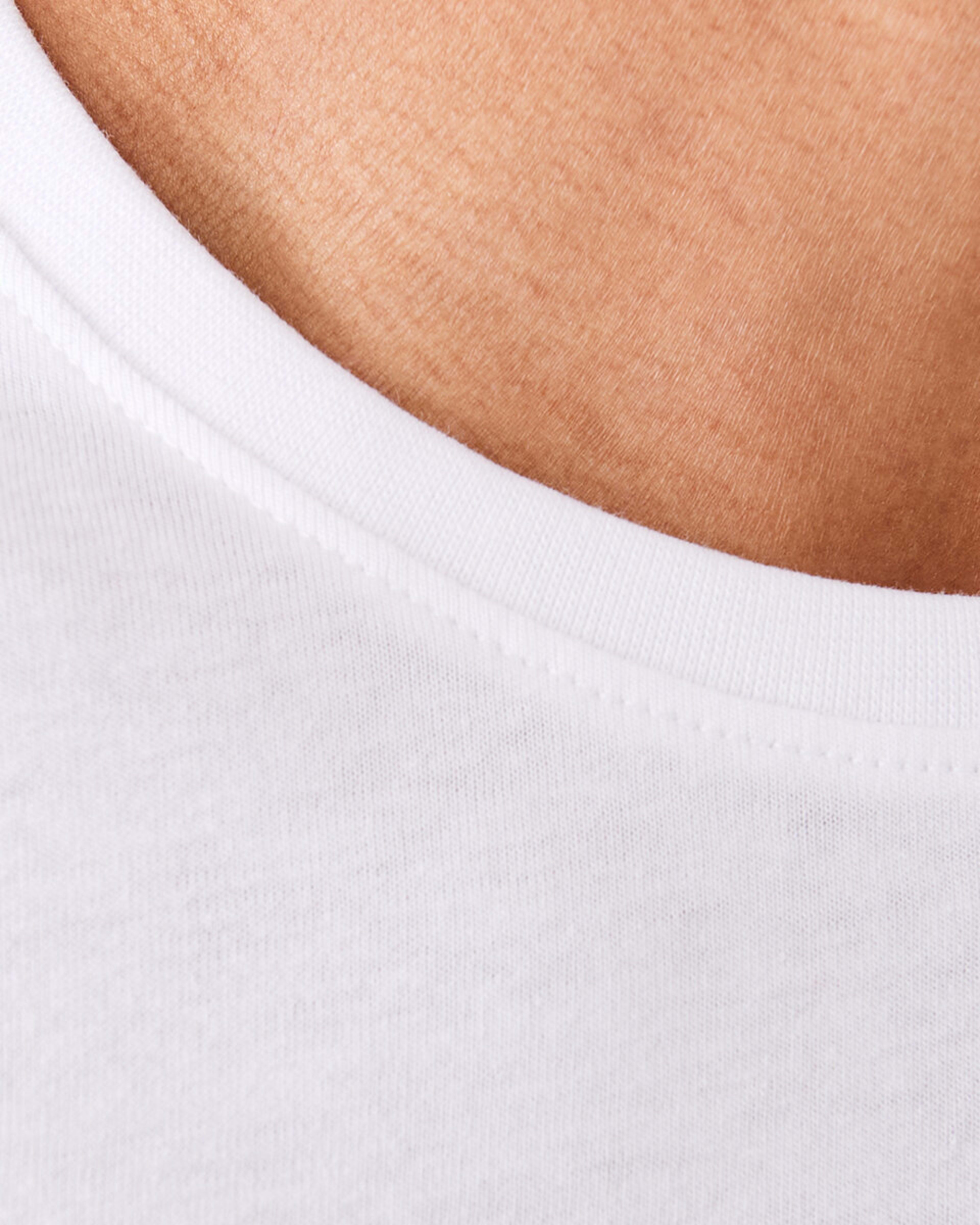5 Australian Grown Cotton Longline T-shirt White, 5 of 6