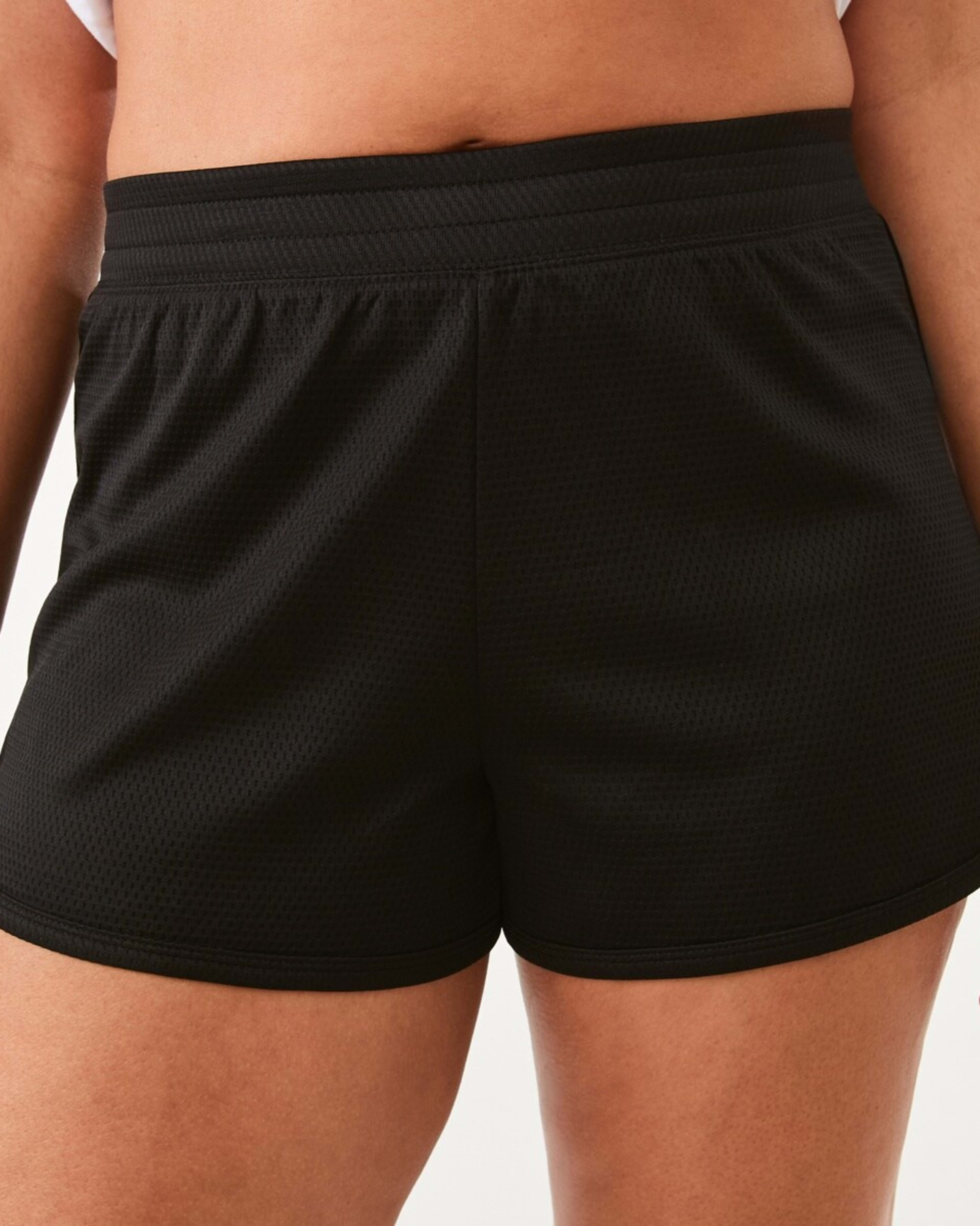 1 Active Womens Mesh Shorts Black