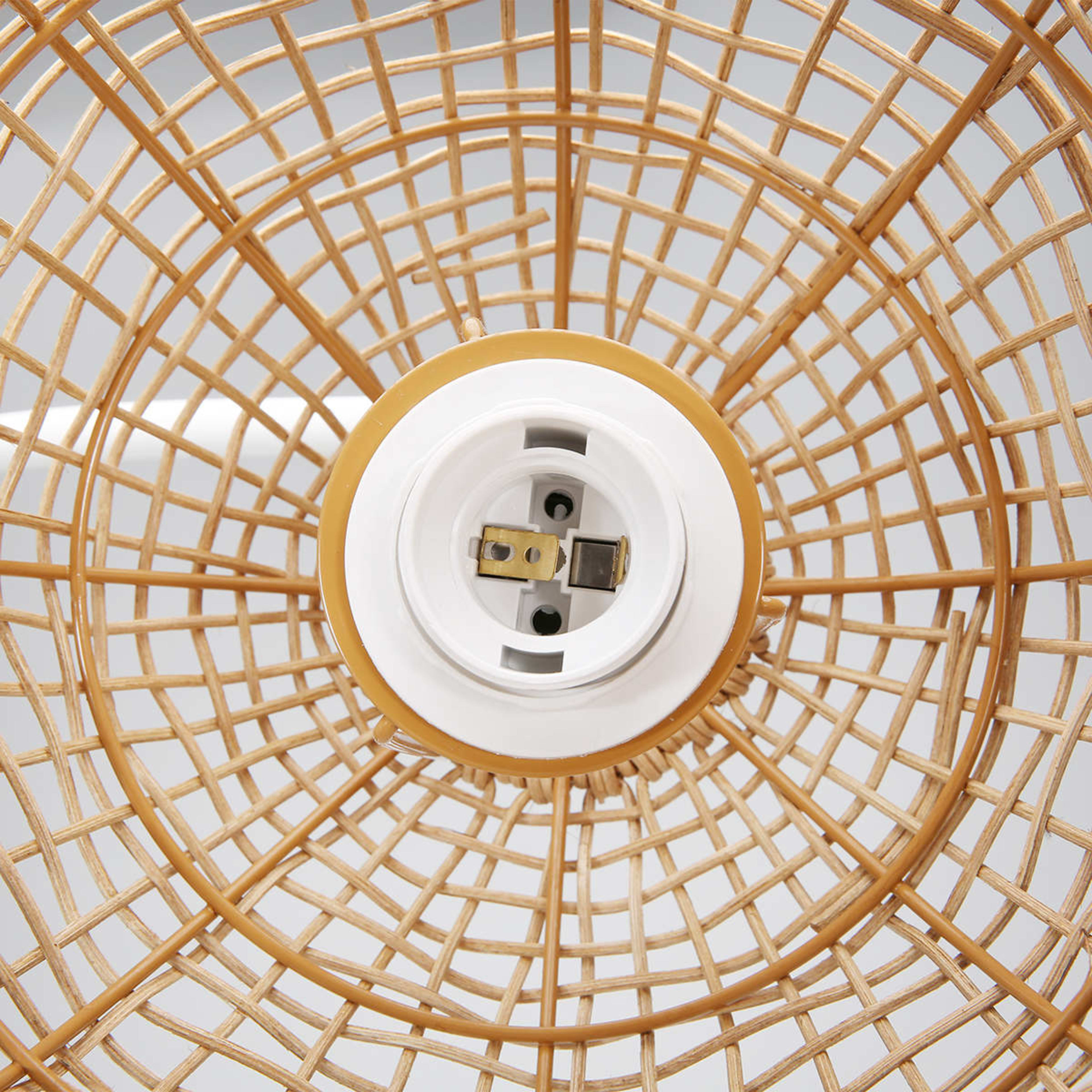 7 Rattan Shade Floor Lamp, 7 of 10
