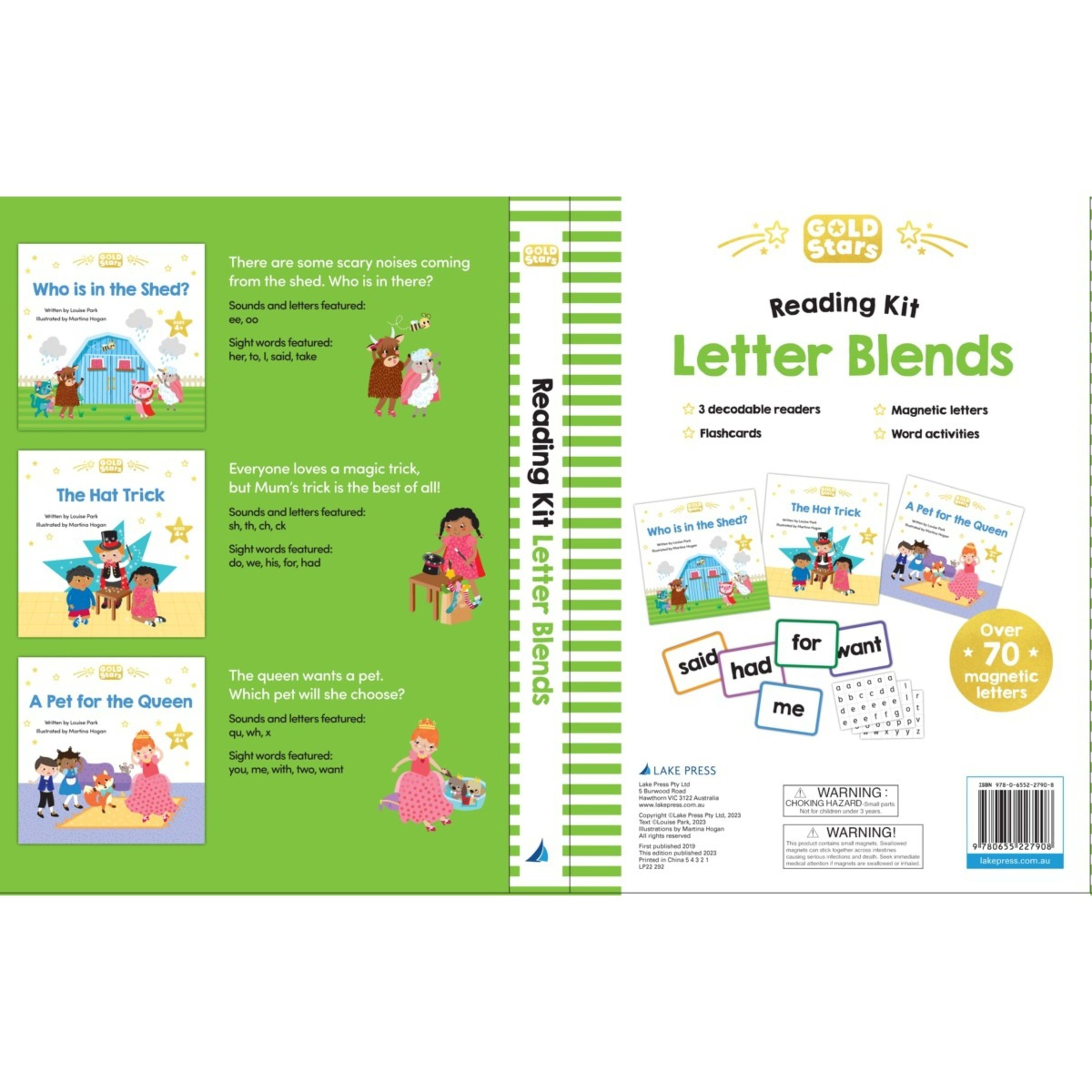 Gold Stars Letter Blends Reading Kit Book Kmart