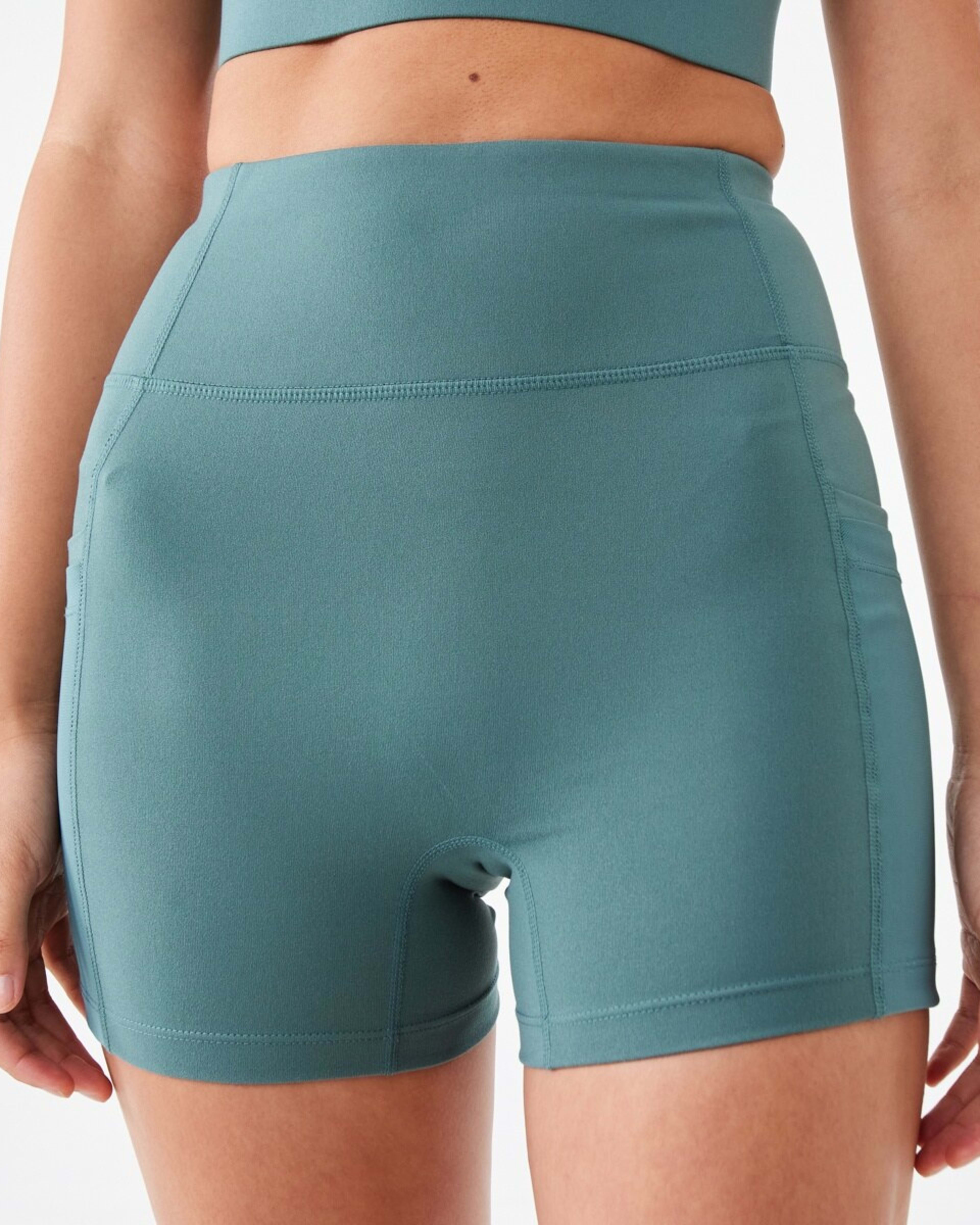 1 Active Womens Pocket Ultra Soft Shorts Petrol, 1 of 6