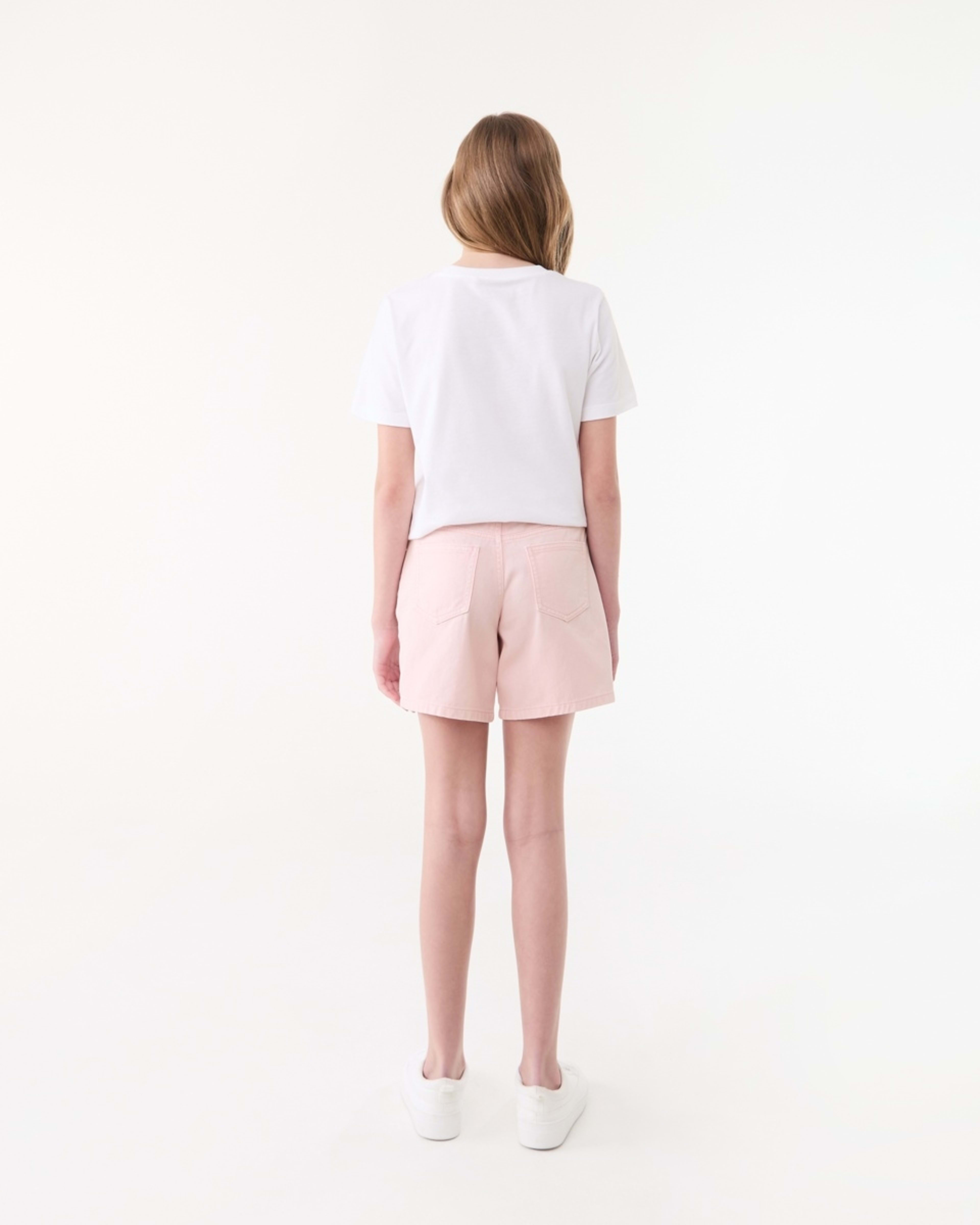 6 Relaxed Denim Shorts LIGHT PINK WASH, 6 of 6