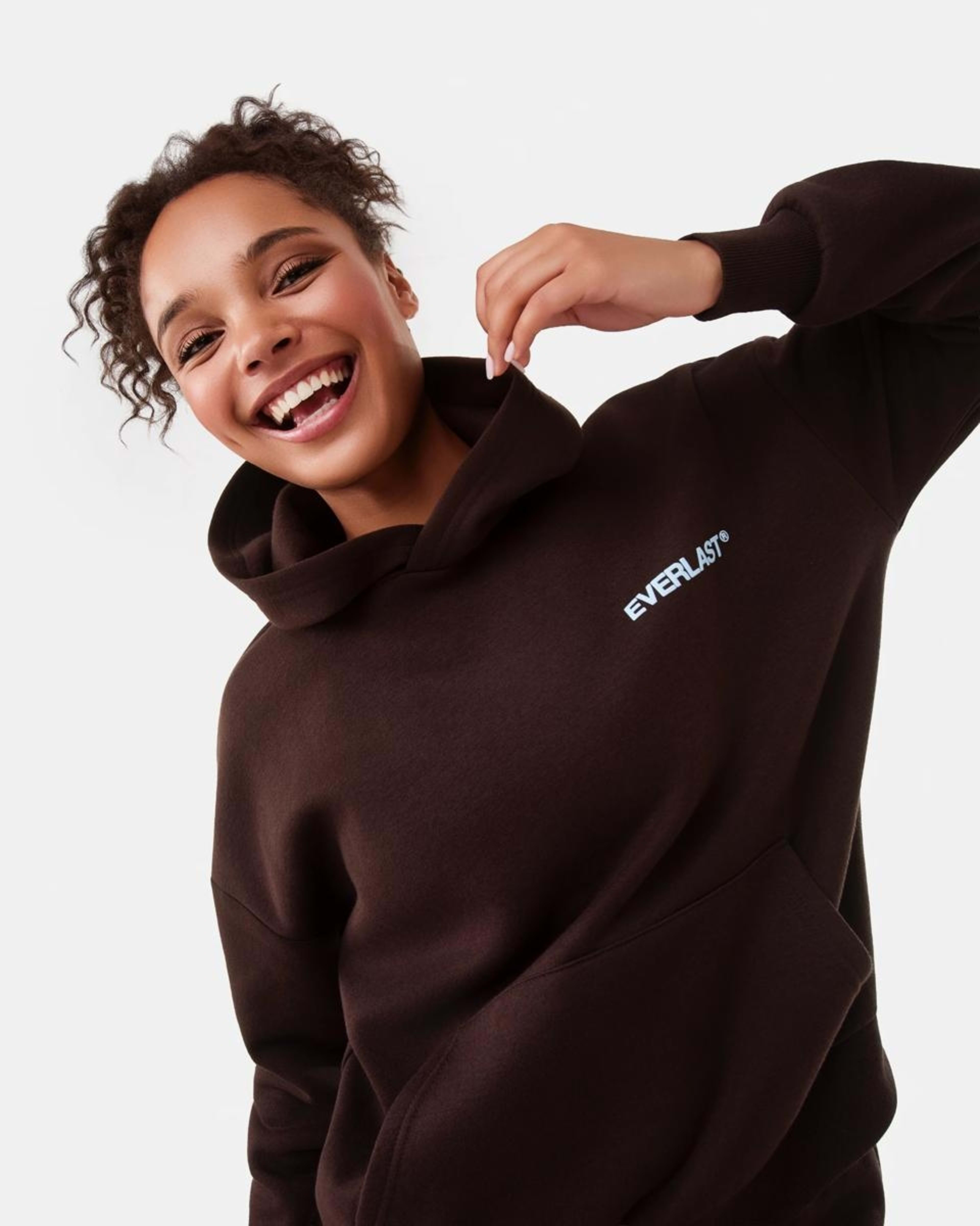 5 Everlast Womens Street Hoodie Coffee, 5 of 9