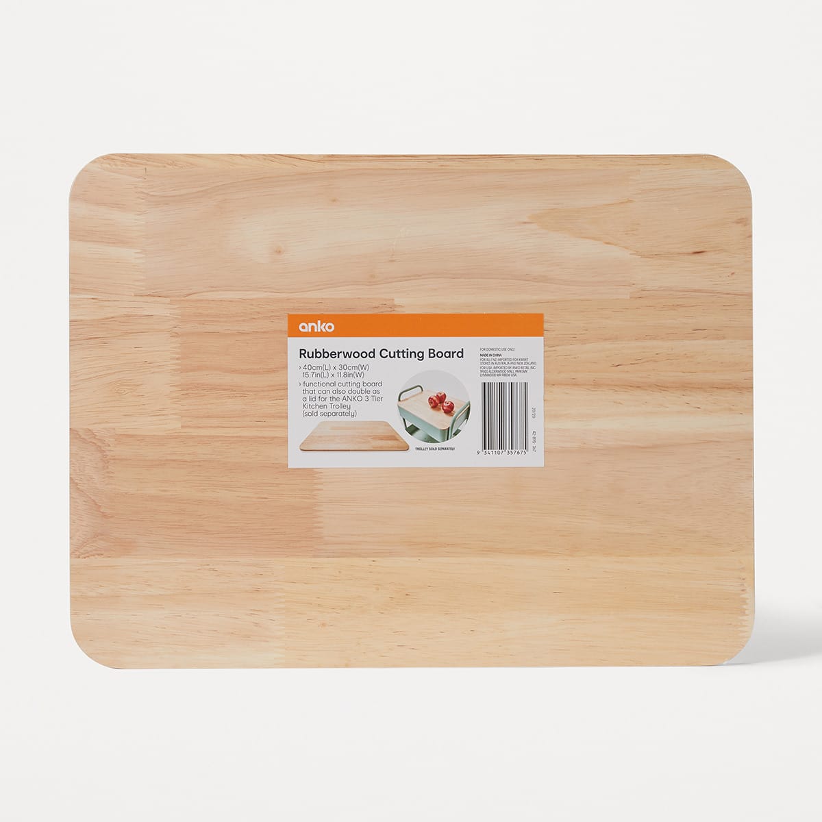 Rubberwood Cutting Board Kmart