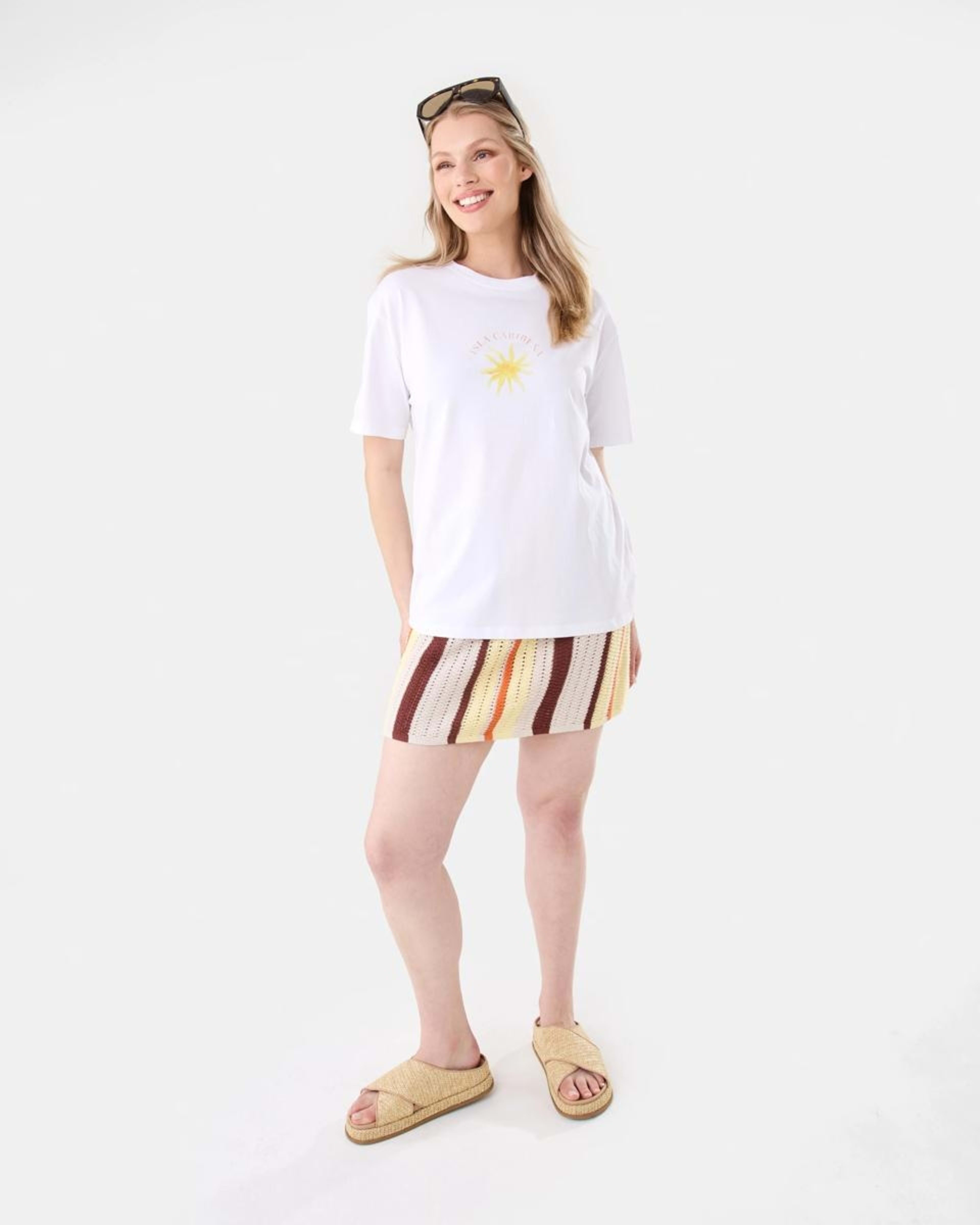 2 Crochet Mini Skirt Multi Strp, 2 of 7