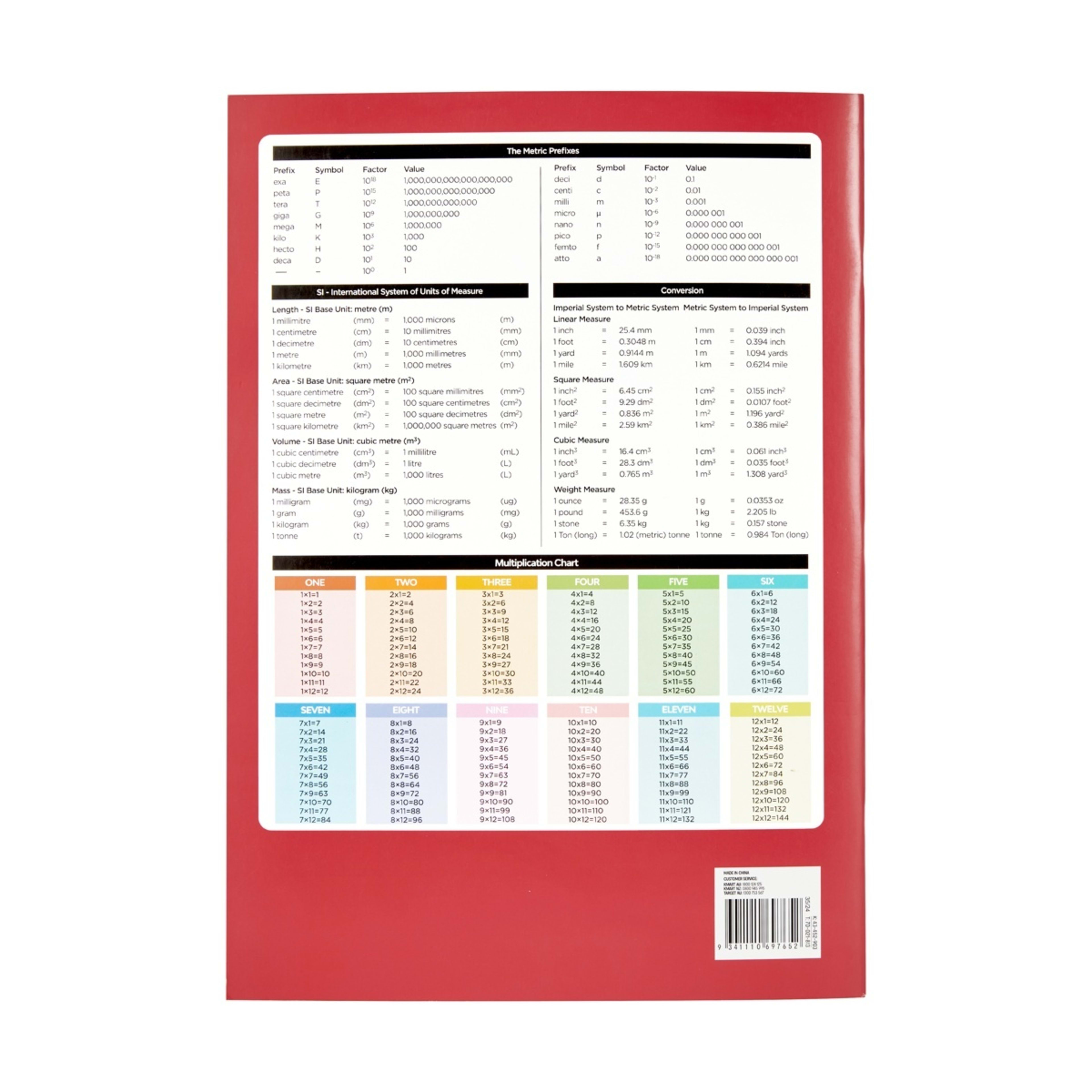5 A4 Exercise Book - 96 Pages, Red, 5 of 5