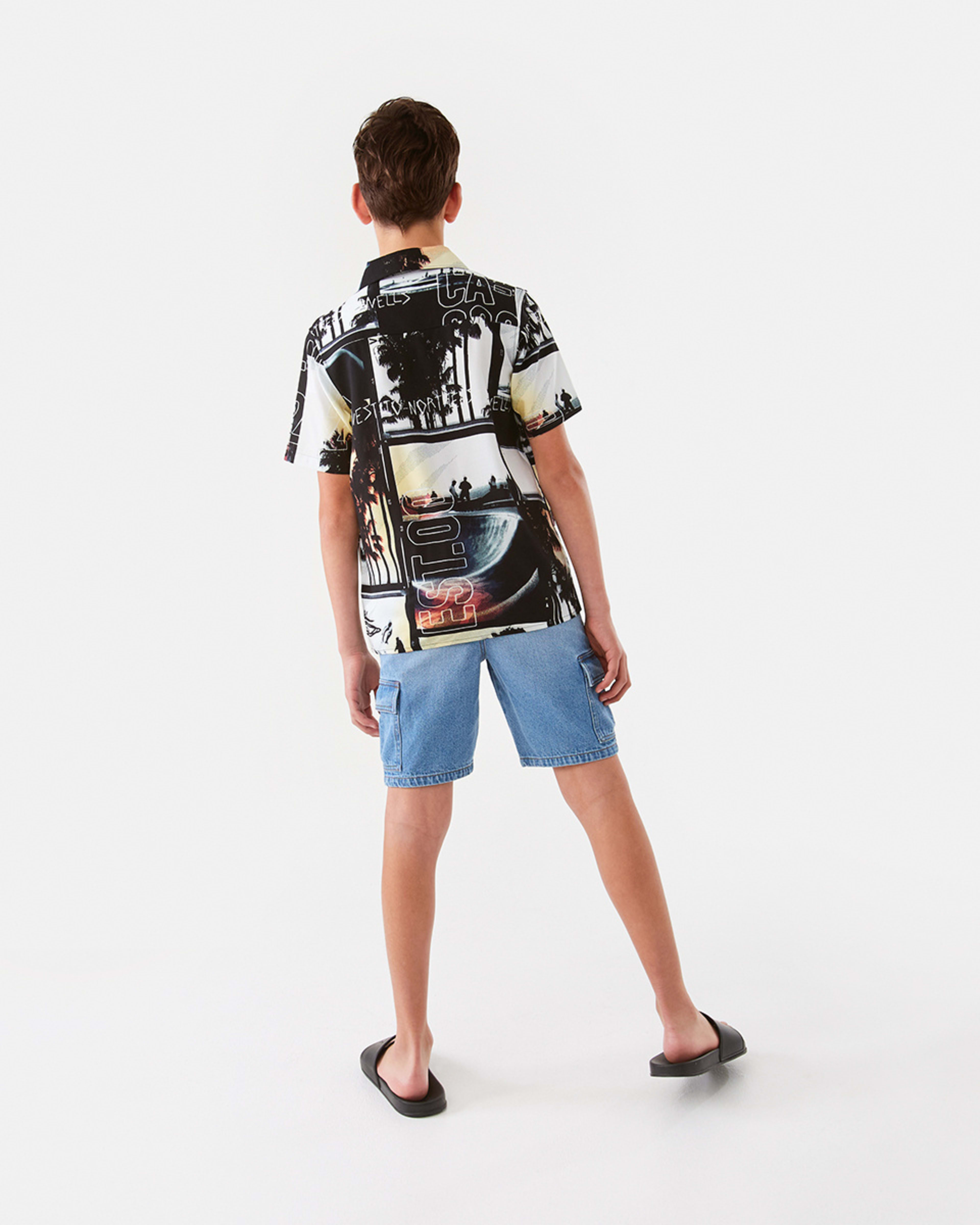 7 Short Sleeve Resort Shirt Wht Plmskt, 7 of 9