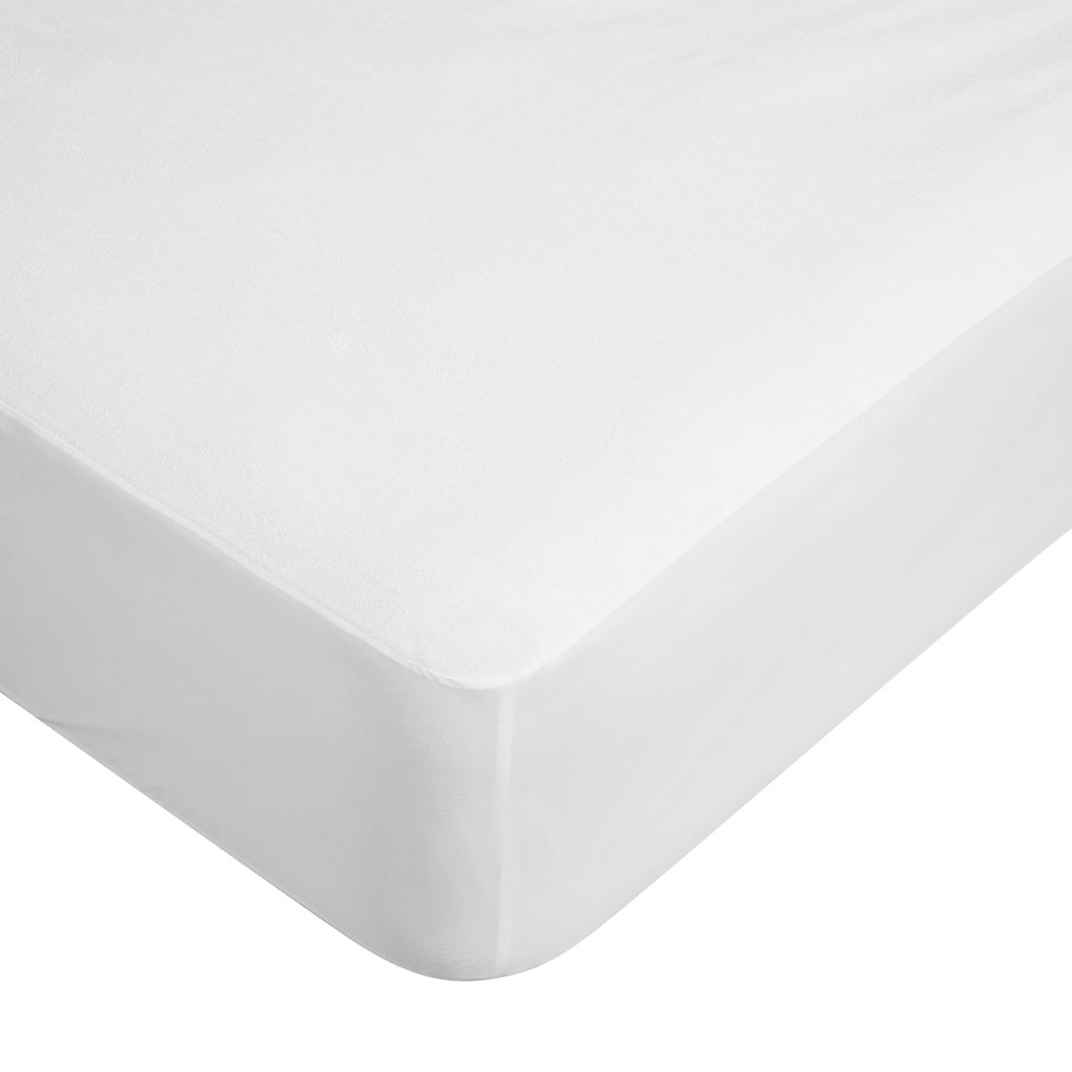 Waterproof Fitted Mattress Protector - King Bed, White - Kmart