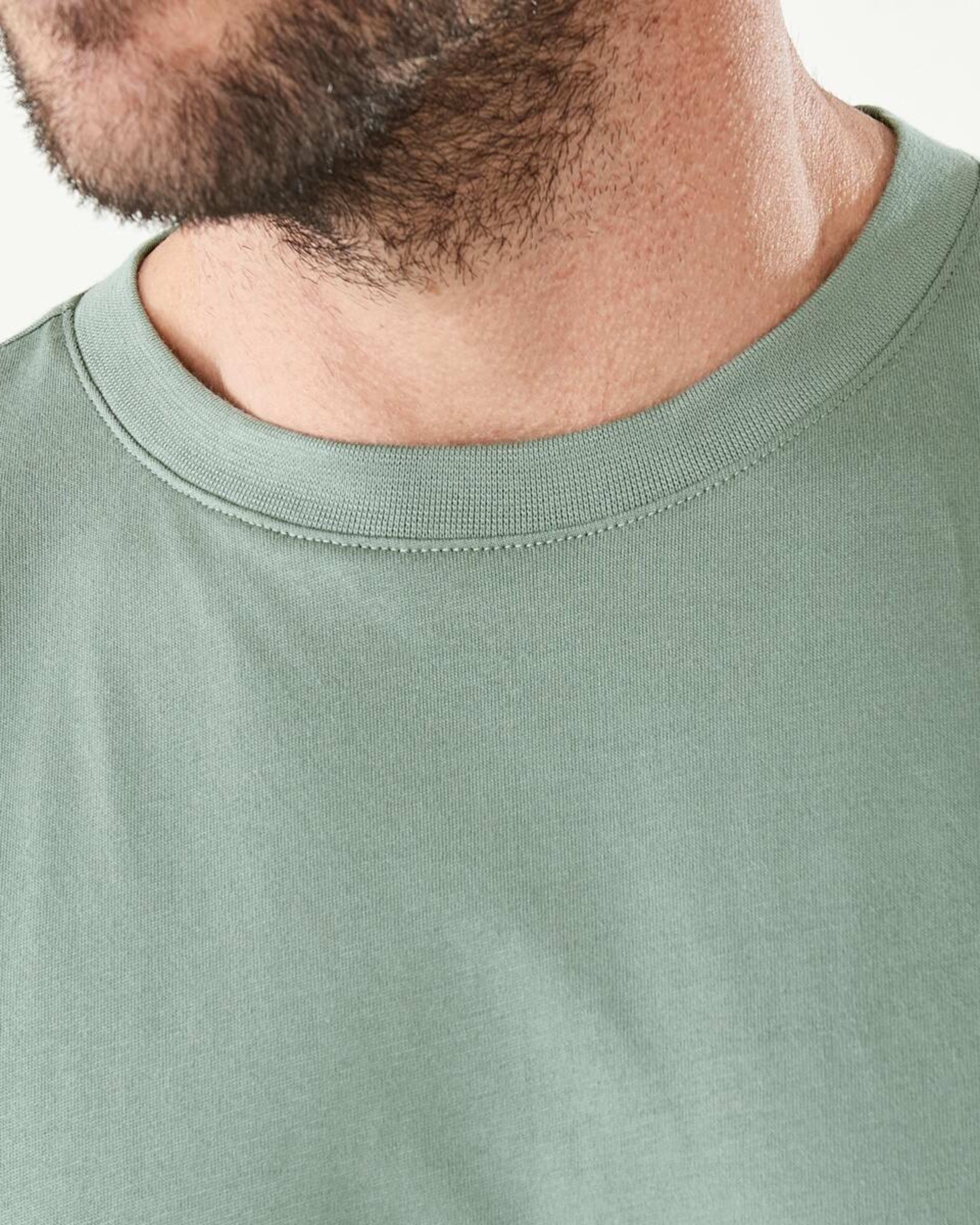 5 Australian Cotton Crew Neck T-shirt Chin Green, 5 of 5