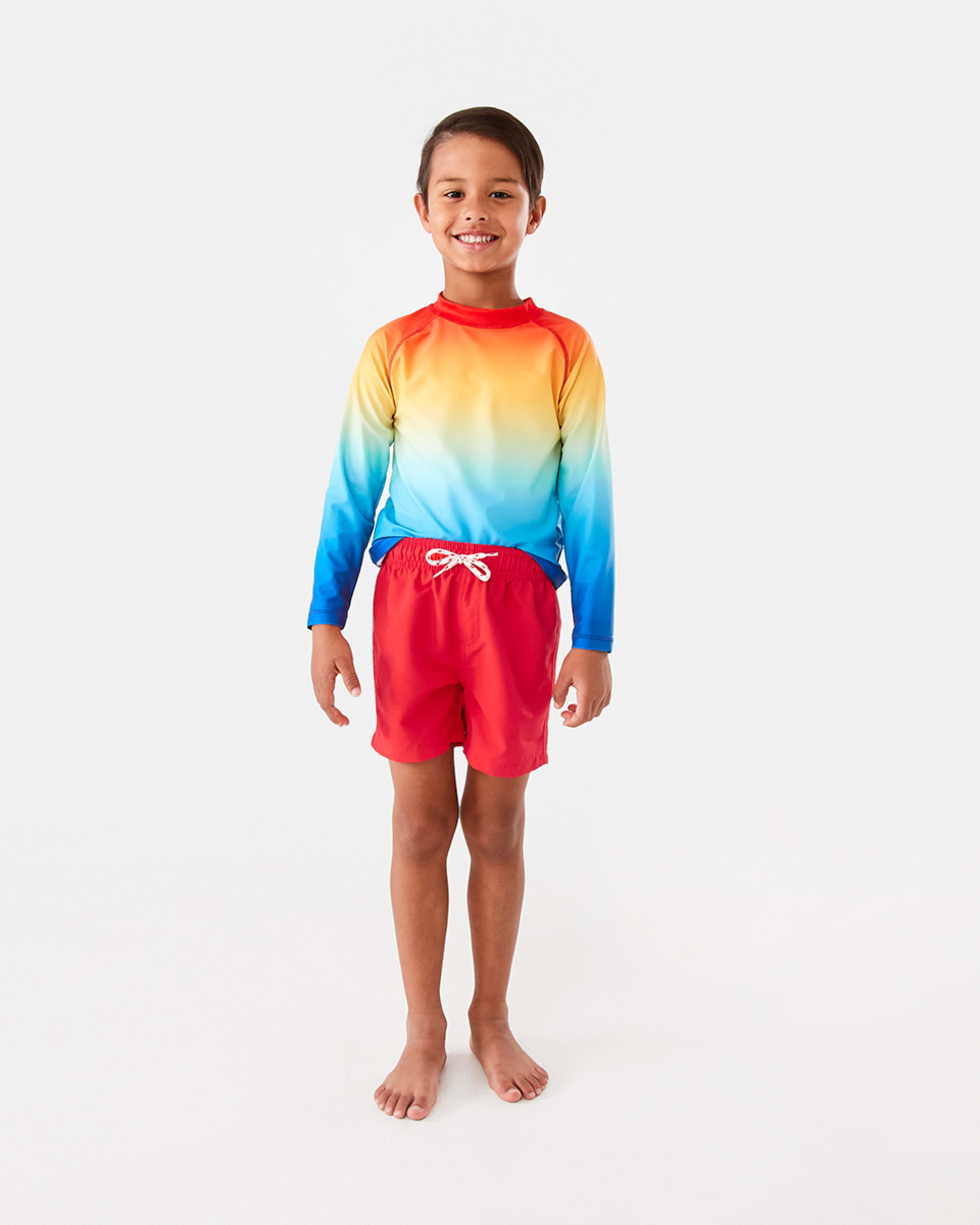 5 Plain Boardshorts Pop Red, 5 of 9
