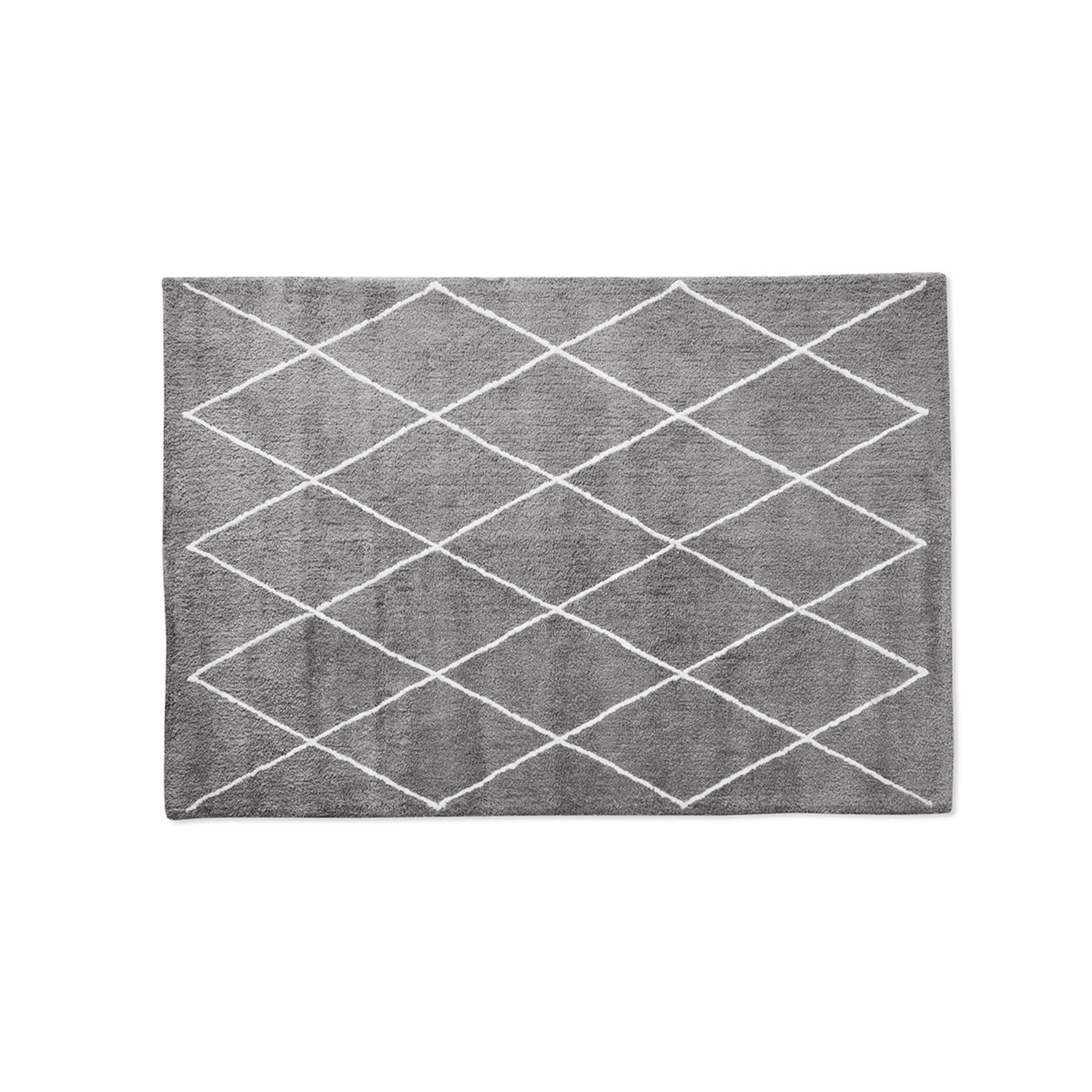 5 Trellis Shag Rug - Grey, Large - 235cm x 160cm, 5 of 7