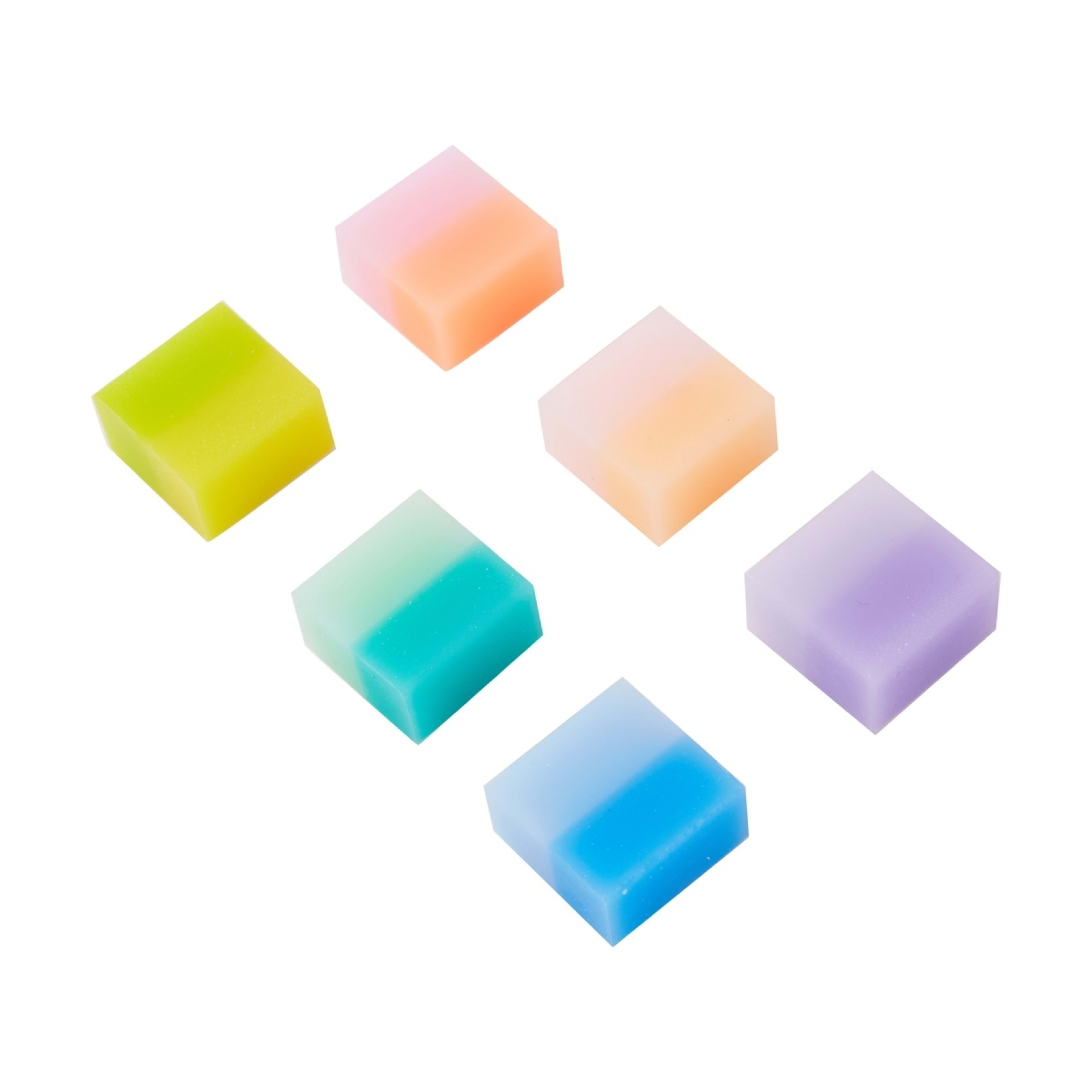 1 6 Pack Eraser Set - Ombre, 1 of 6