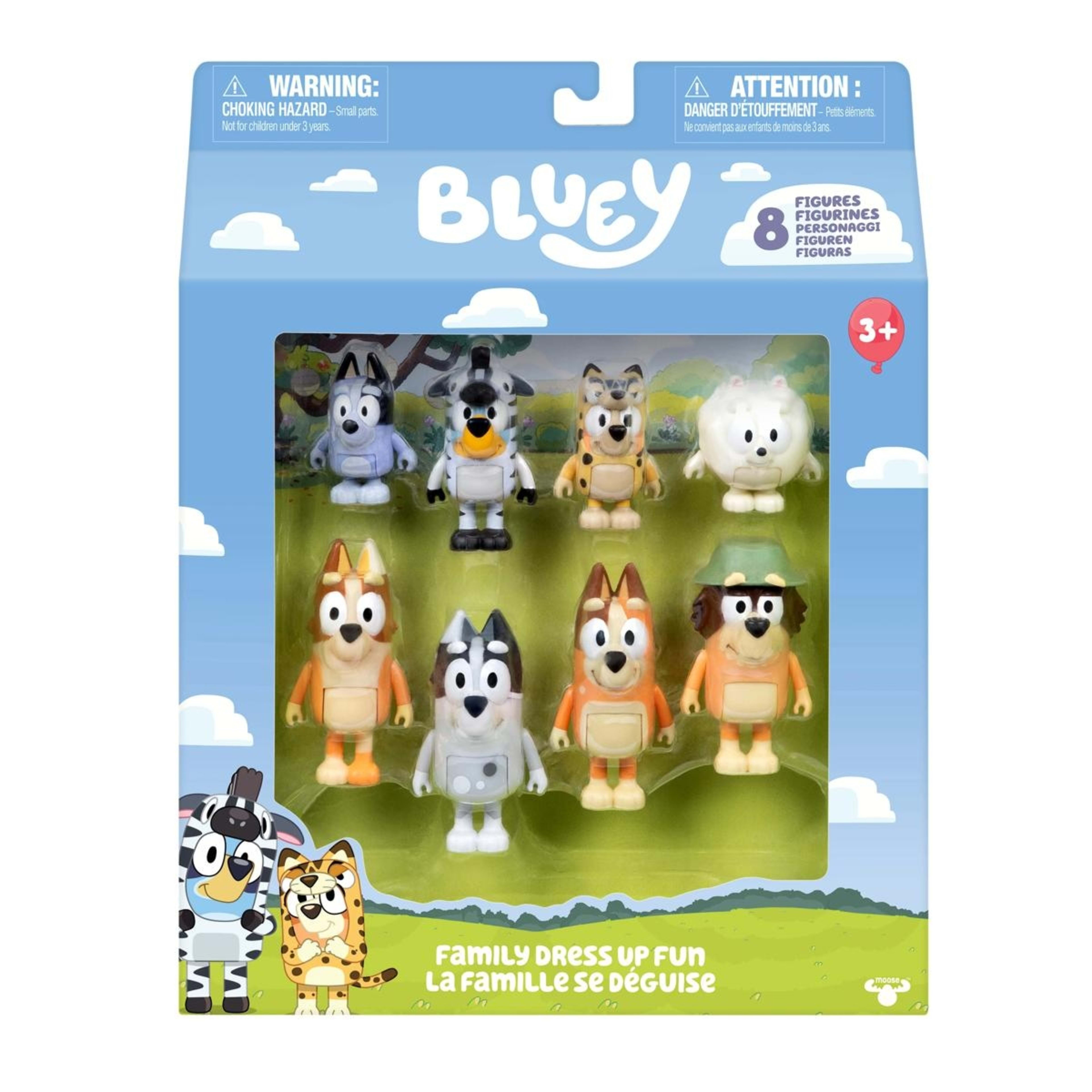 1 8 Pack Bluey’s Family and Friends Figures