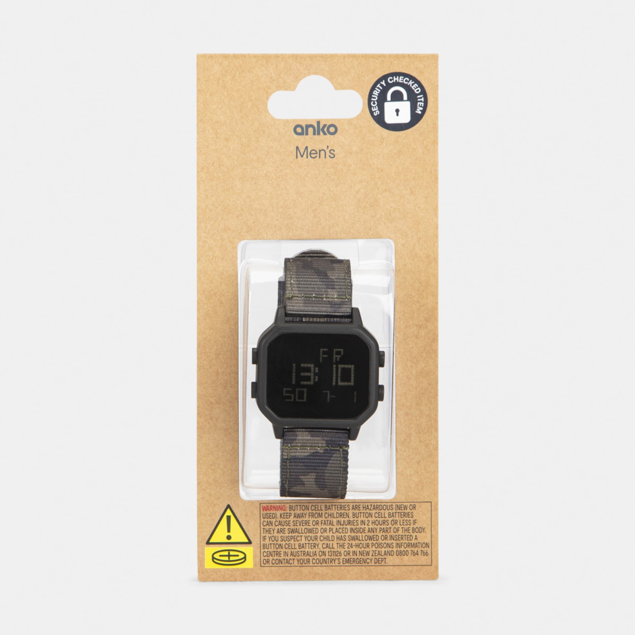 Digital Nylon Band Sports Watch Camo Kmart