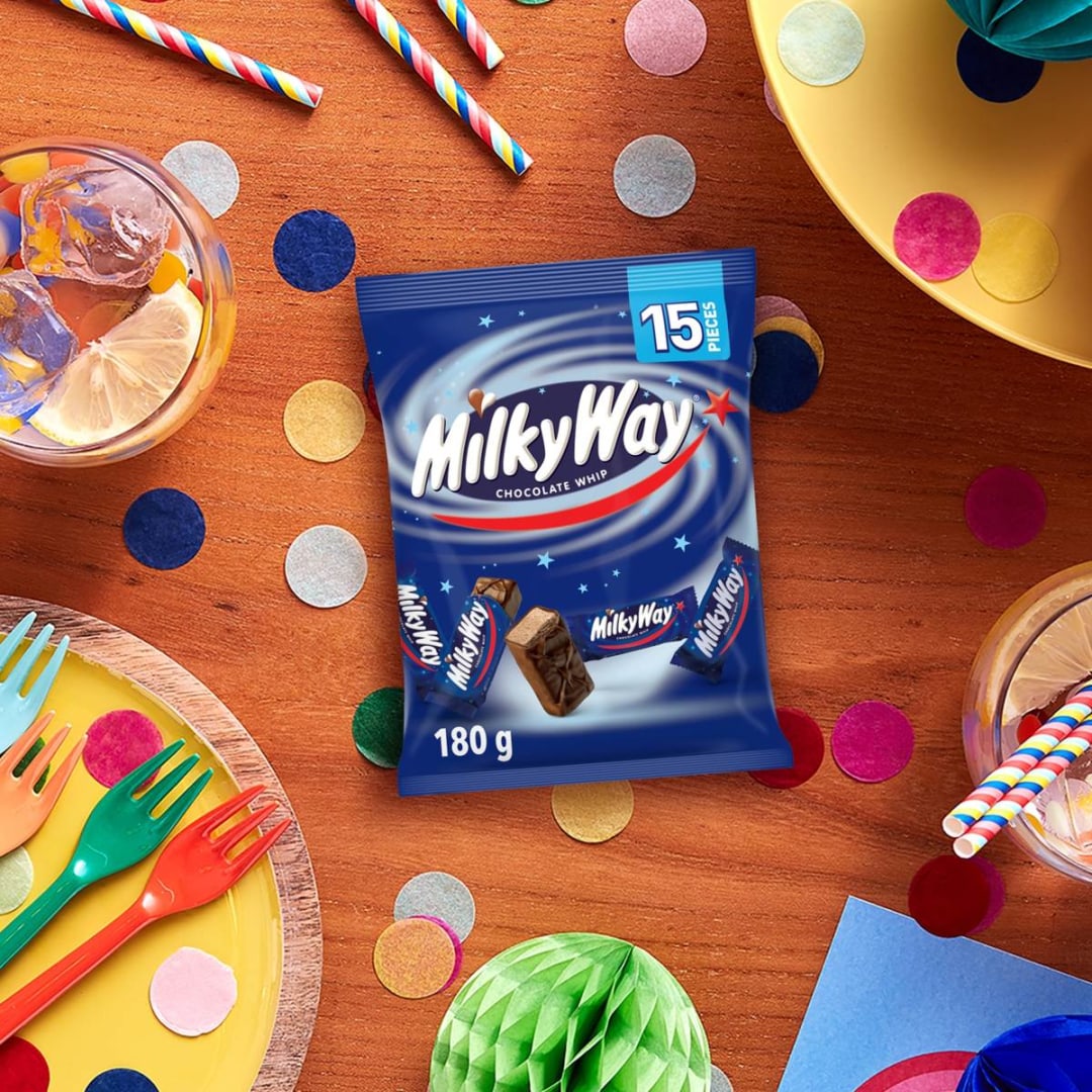 15 Piece Milky Way Chocolate Whip Party Share Bag 180g Kmart NZ