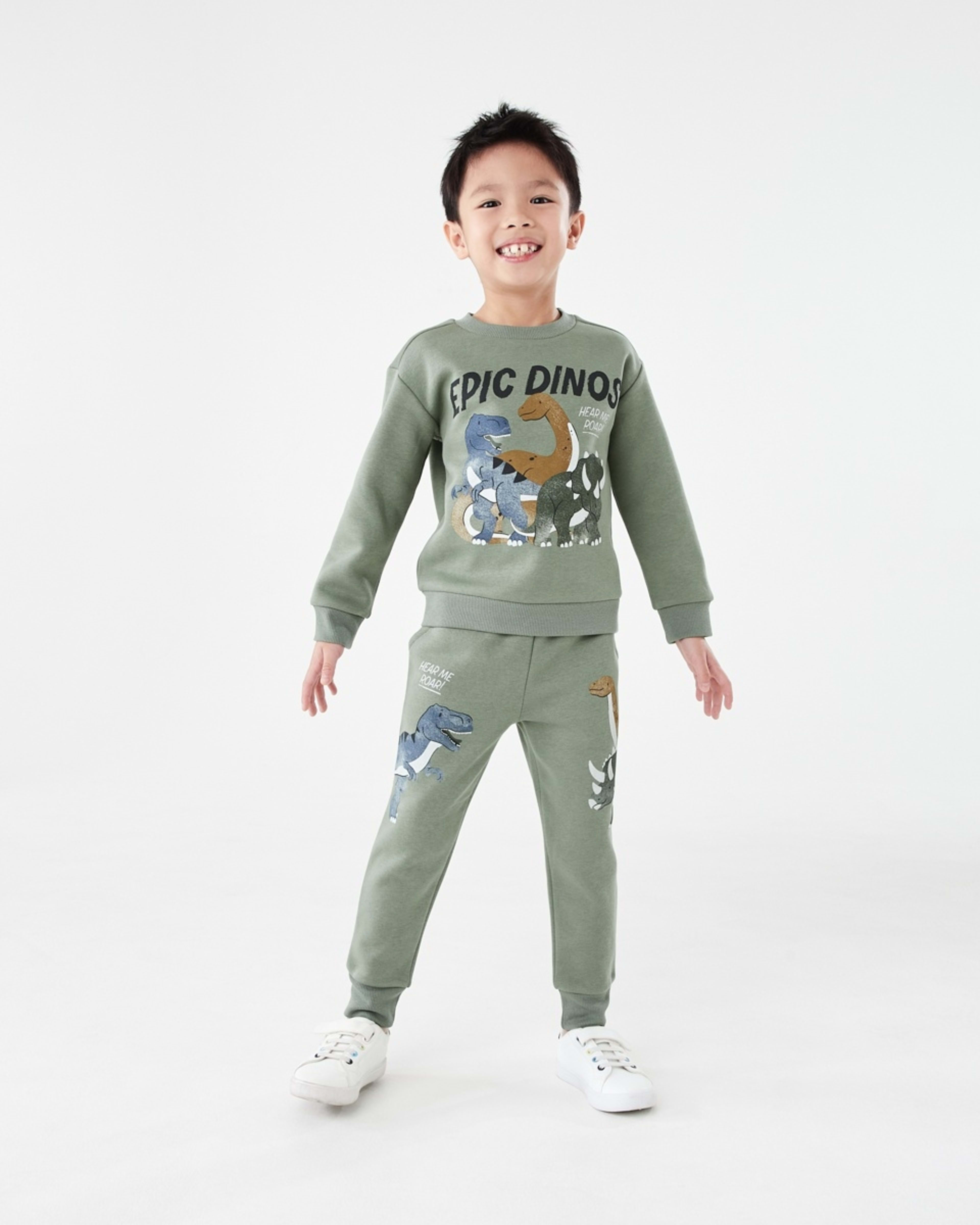 7 Print Trackpants Grn Dino, 7 of 8