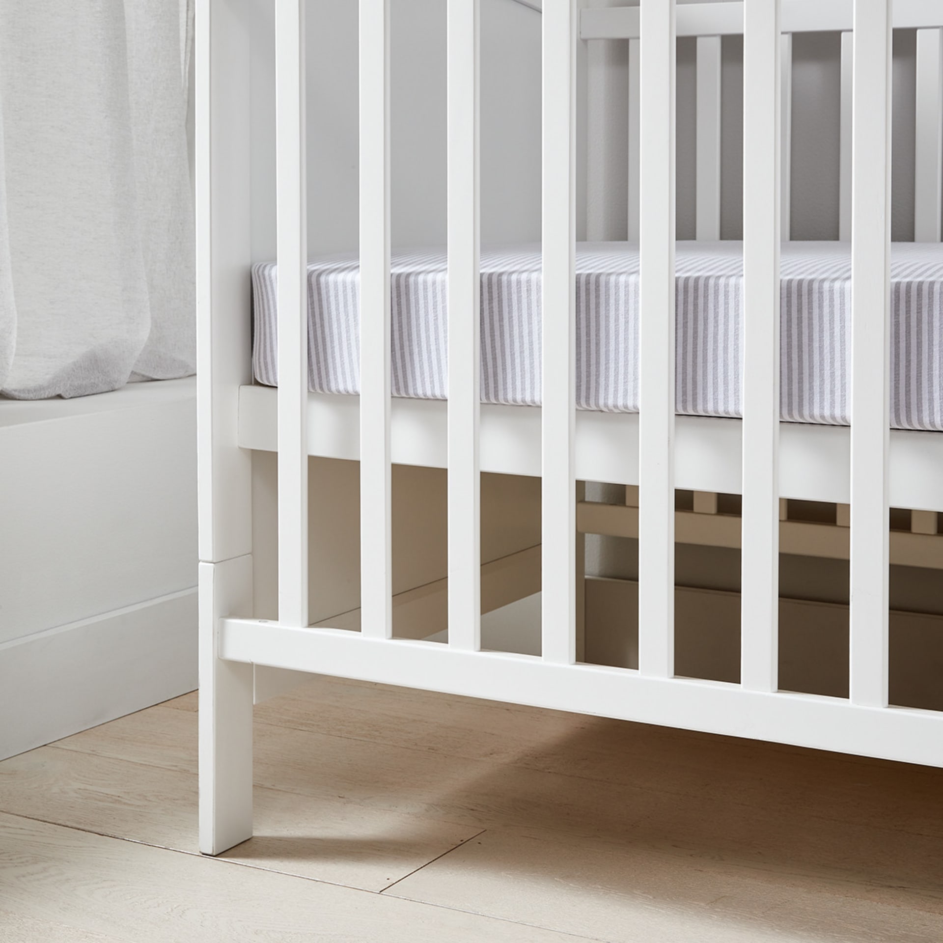 2in1 Wooden Cot White Kmart