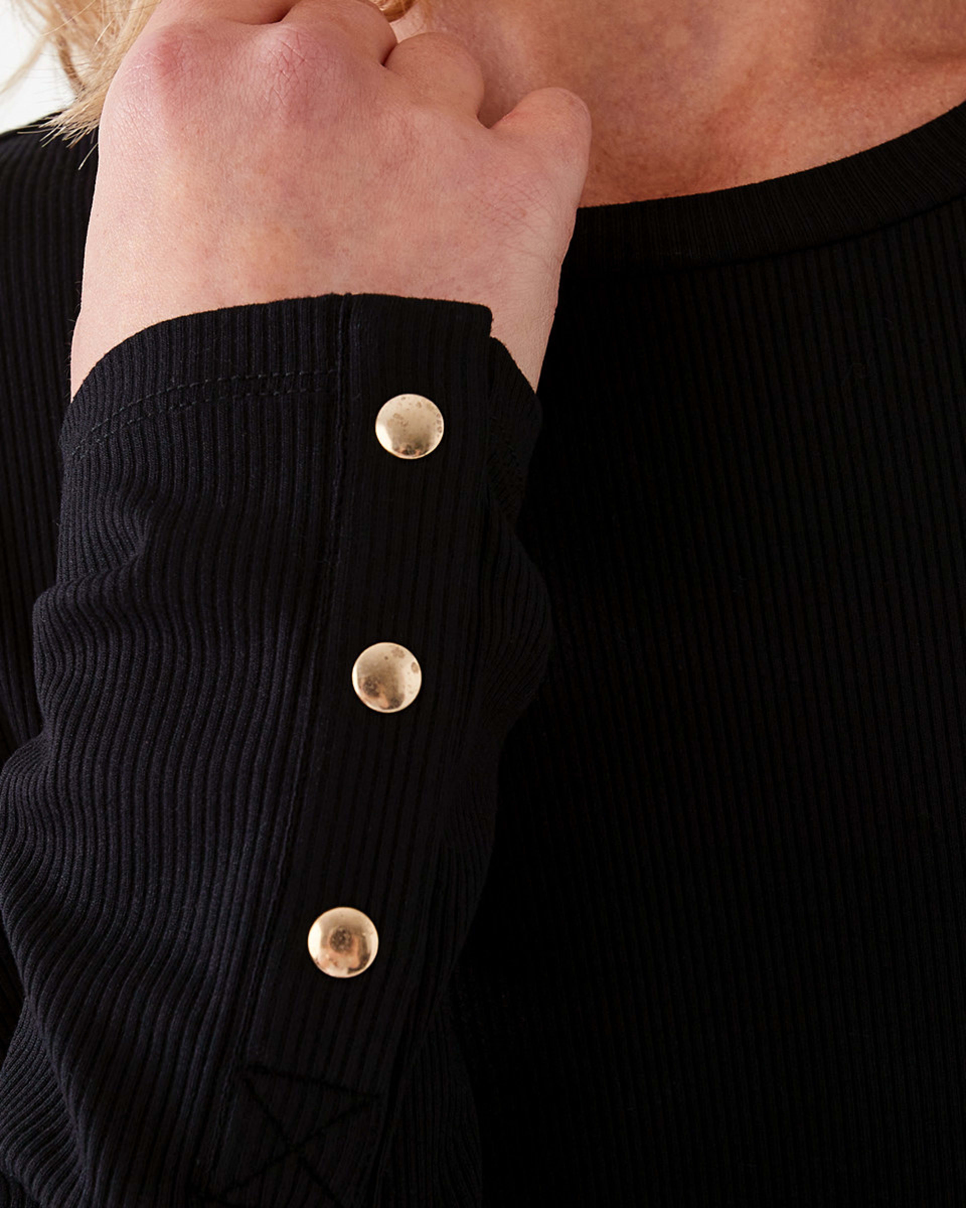 Long Sleeve Rib Longline T-shirt - Kmart NZ