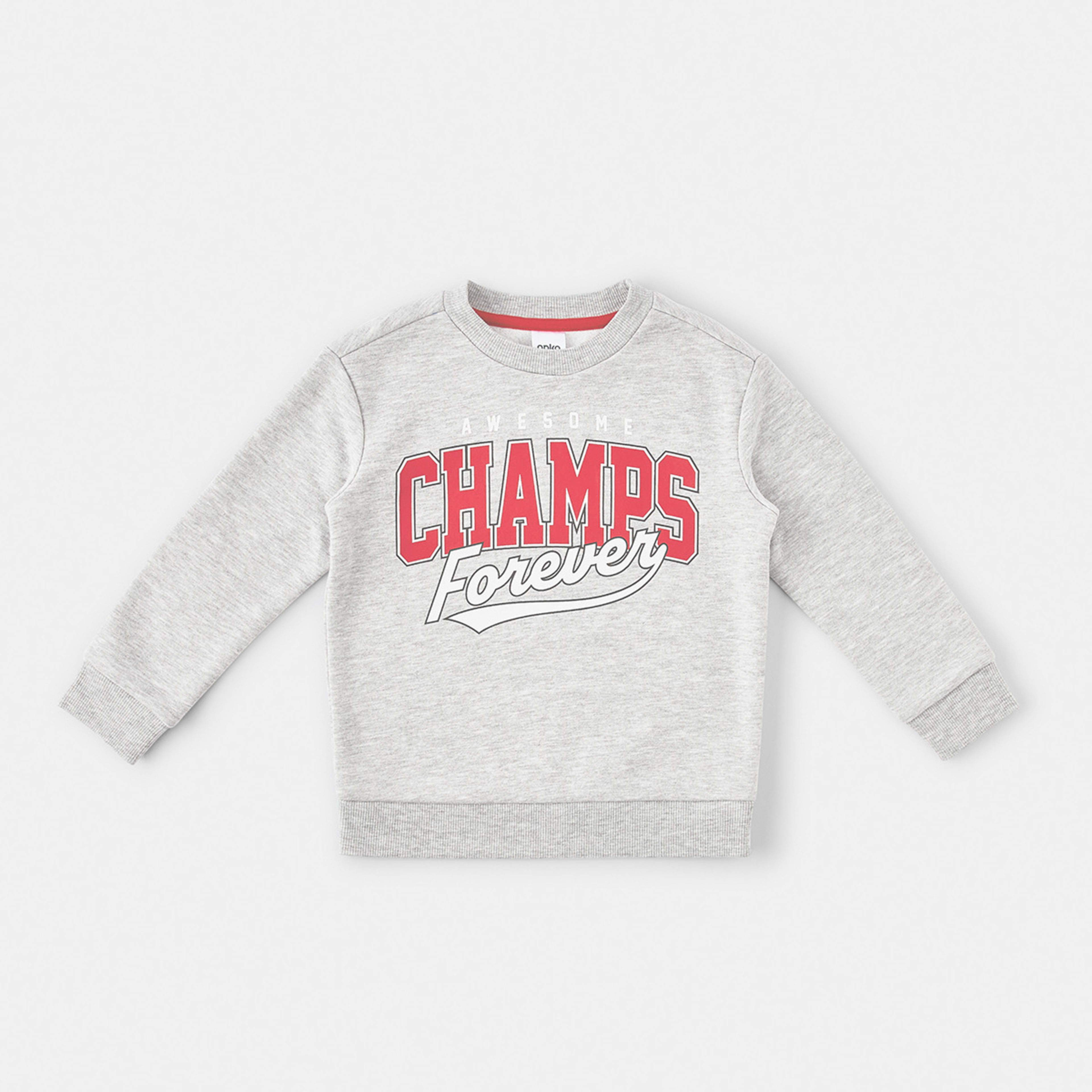 7 Print Crew Sweatshirt Grey Champ, 7 of 8