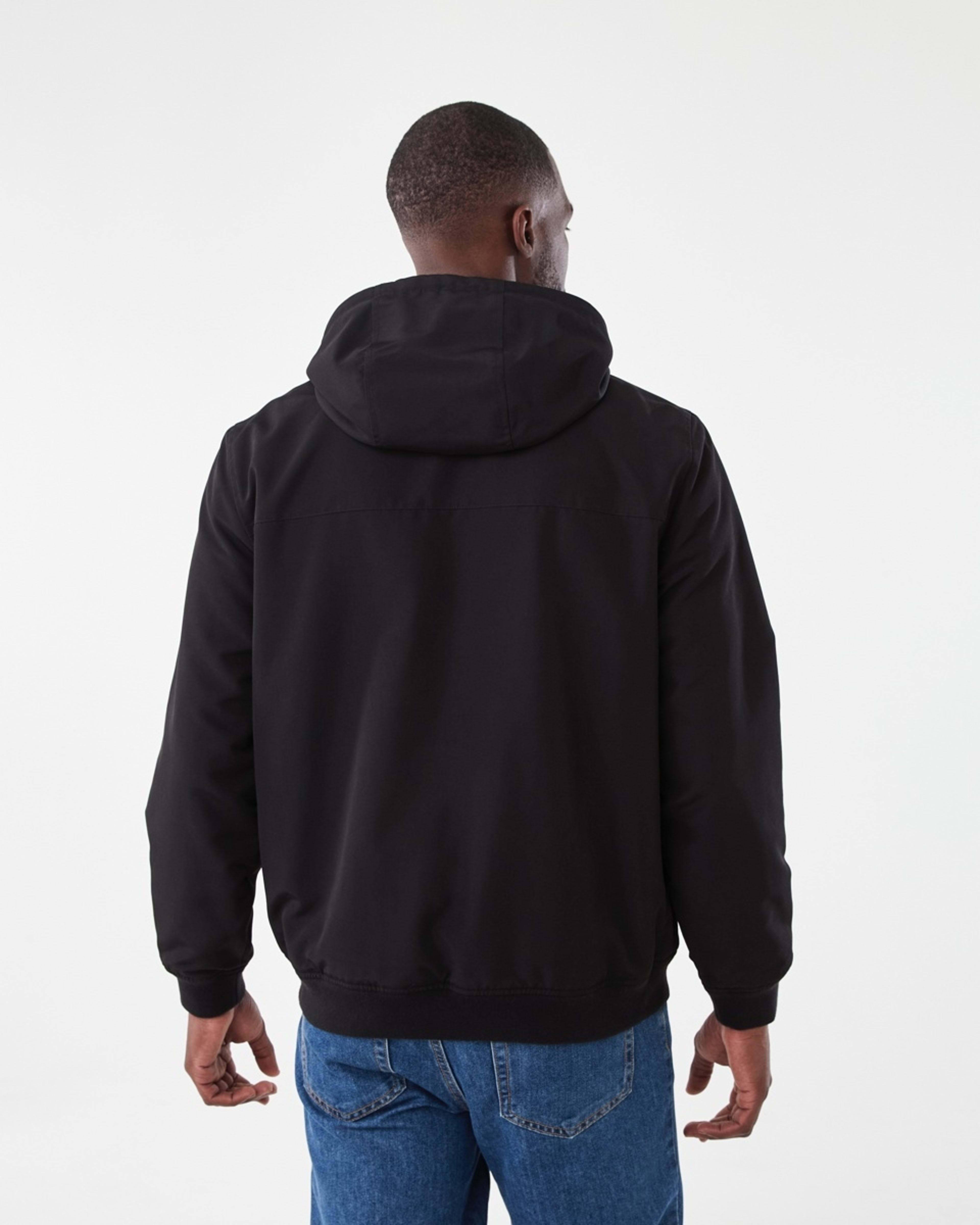4 Hooded Fleece Lined Jacket Black, 4 of 6