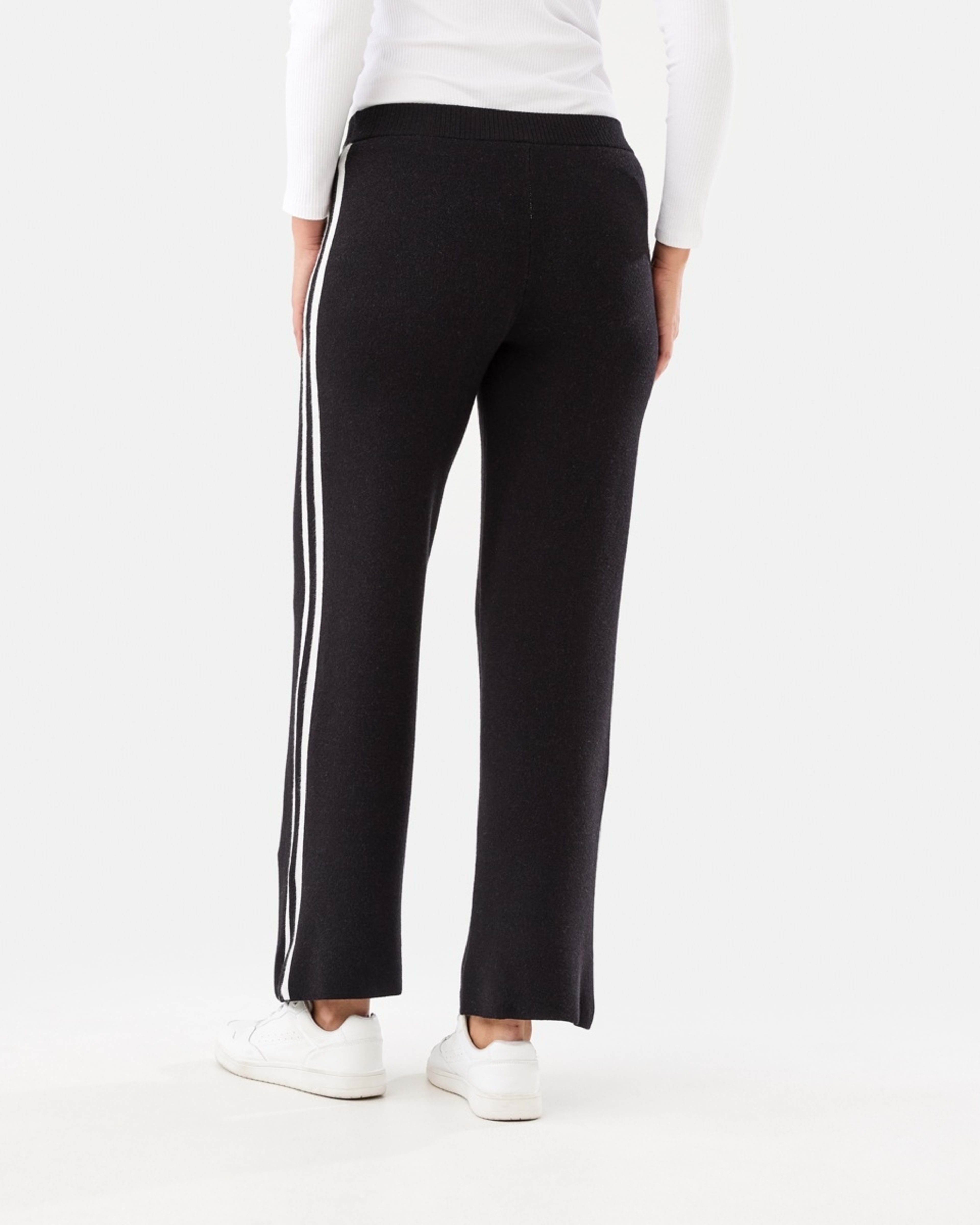 3 True Knit Side Stripe Pants Black, 3 of 5