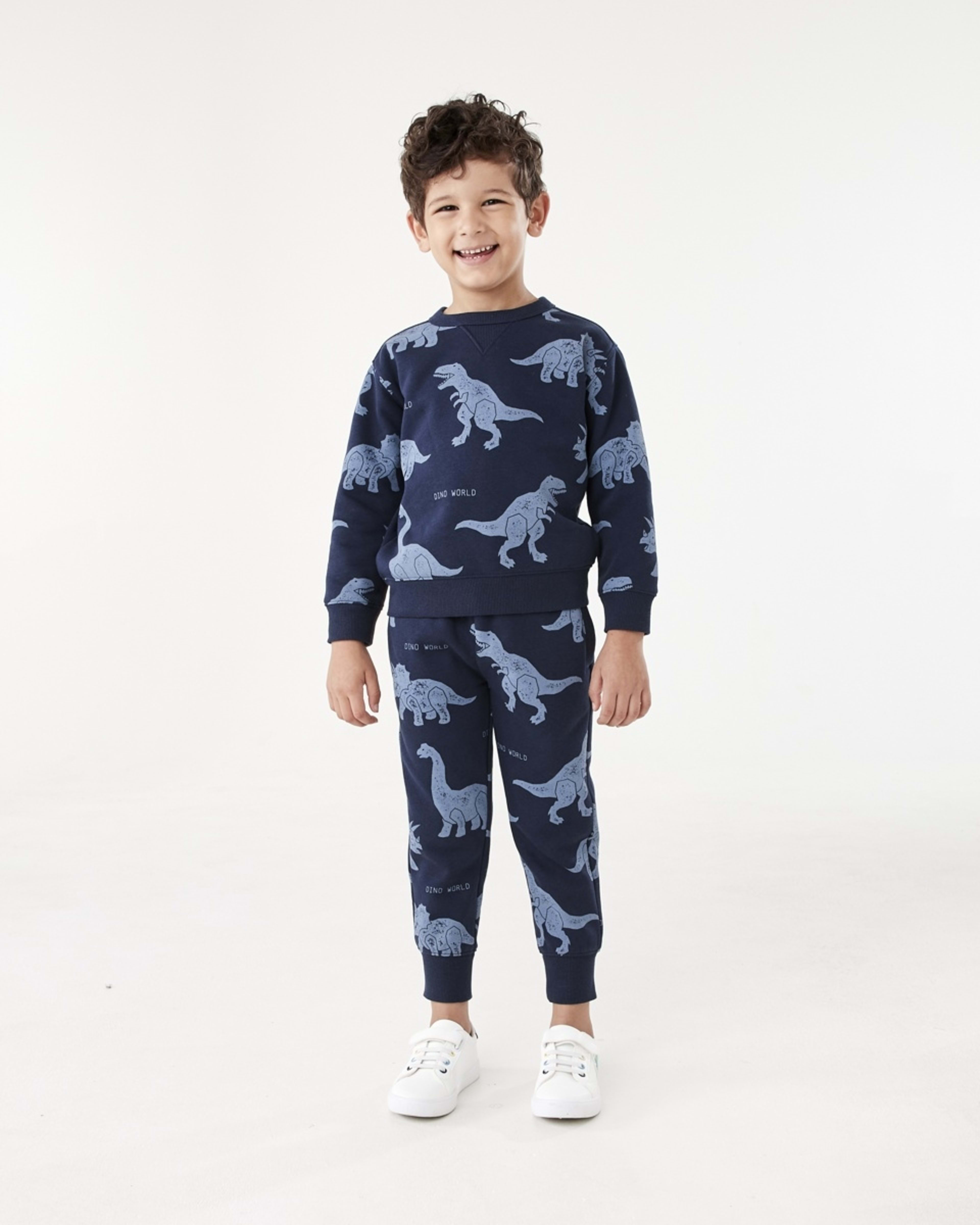 6 All Over Print Trackpants Blu Dino, 6 of 9