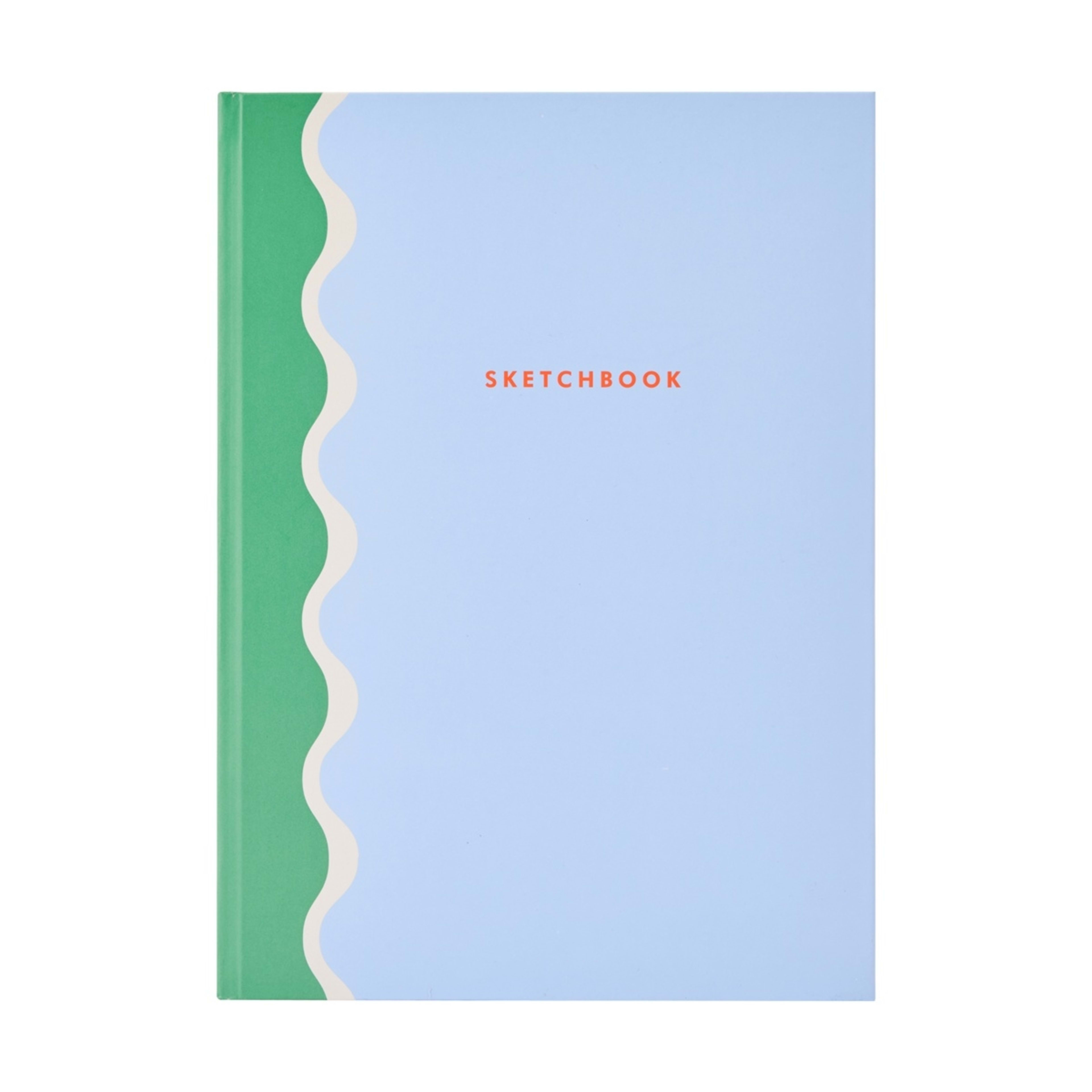 1 8in. x 11in. Wavy Sketchbook - Blue