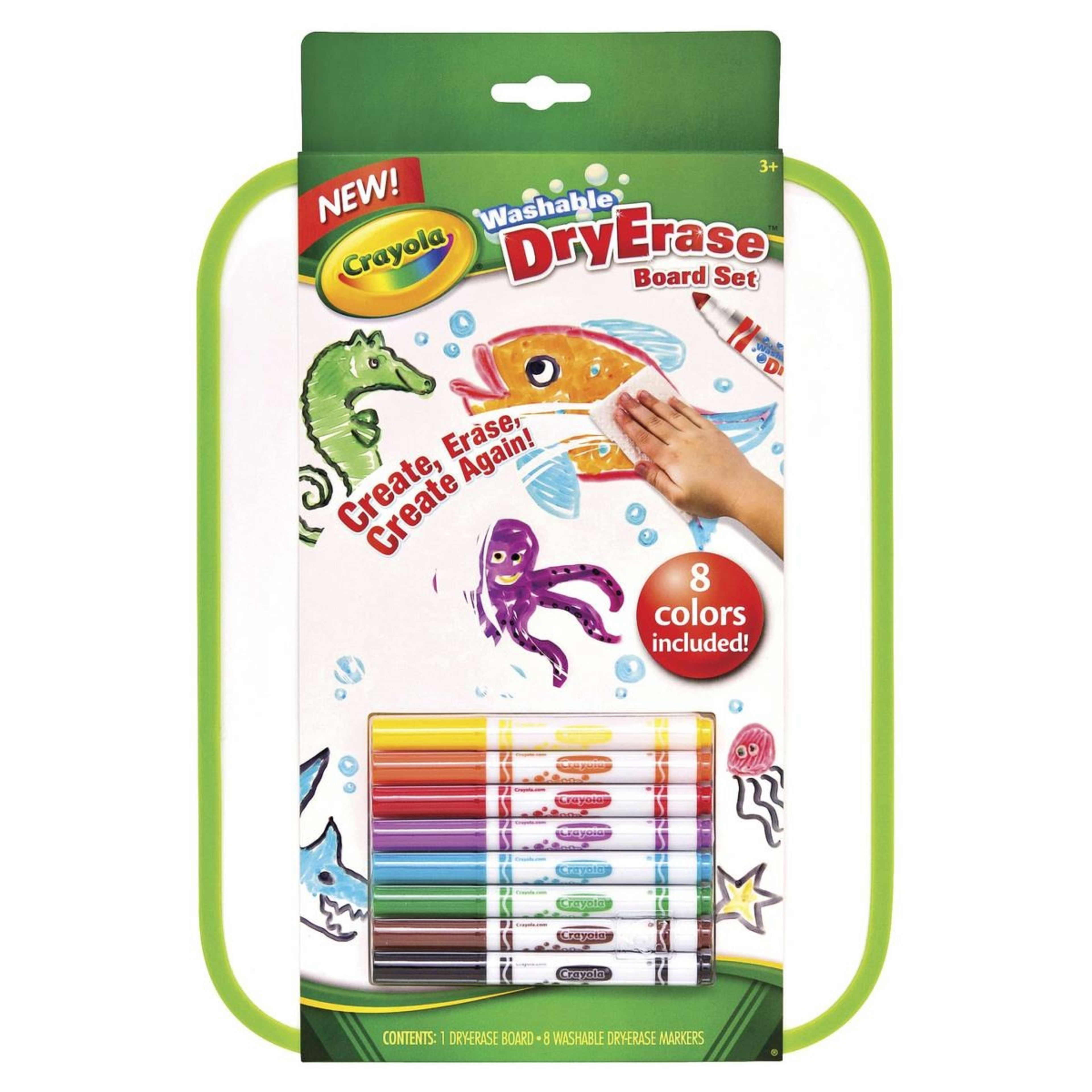 1 Crayola Washable Dry Erase Board Set