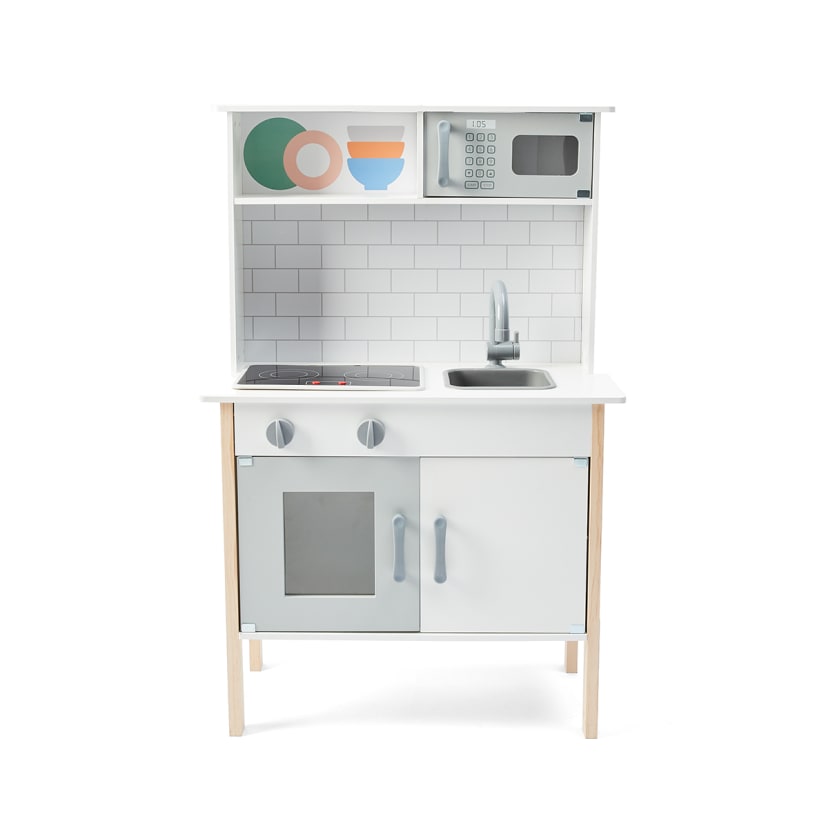 Wooden Kitchen with Light and Sound Stove - Kmart NZ
