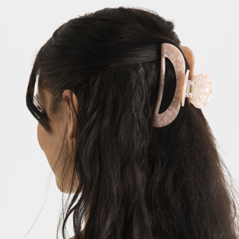 Blush Large Cut Out Hair Clip Kmart