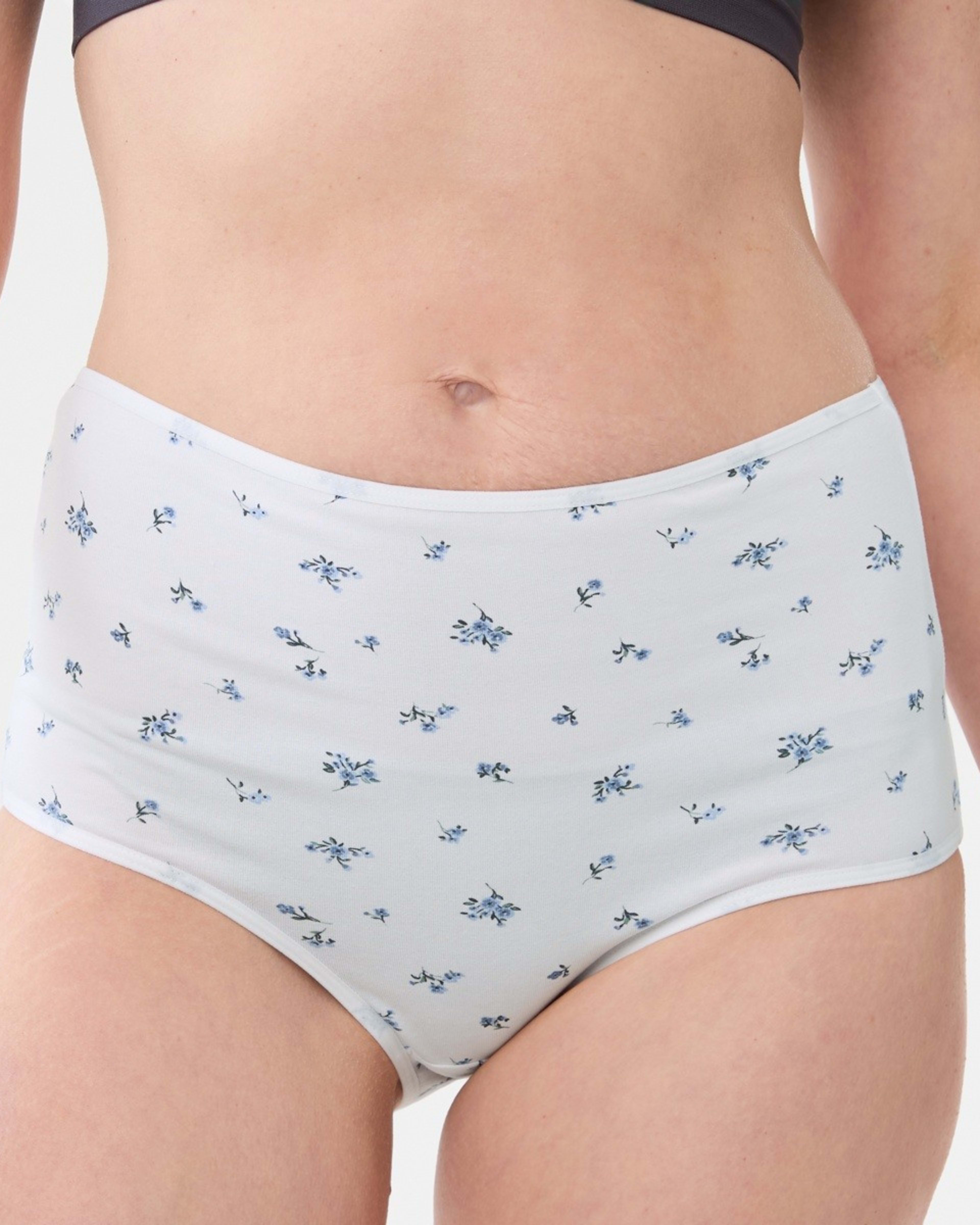 6 5 Pack Cotton Stretch Full Briefs Navy Spot, 6 of 9