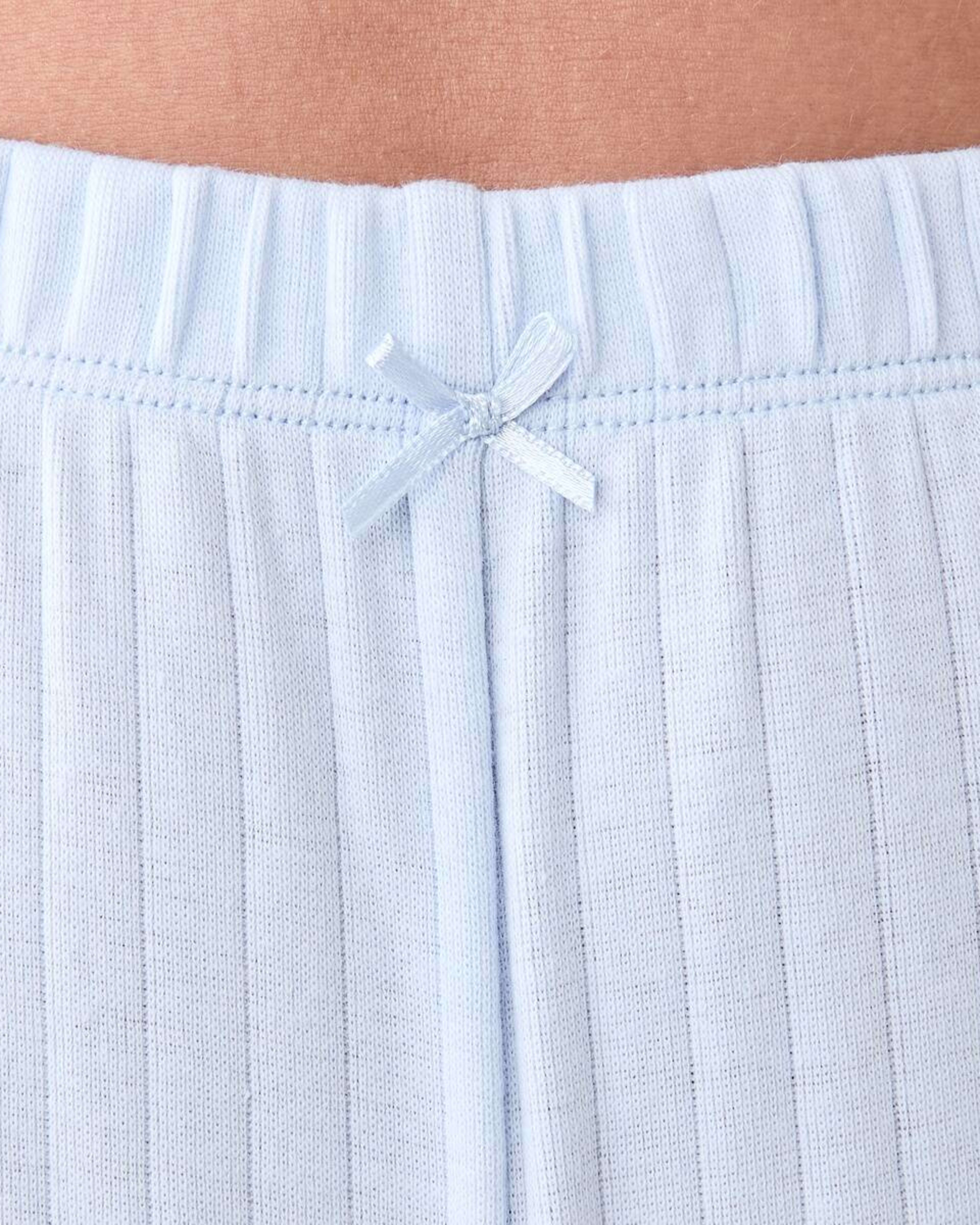4 Rib Sleep Shorts HALOGEN BLUE, 4 of 4