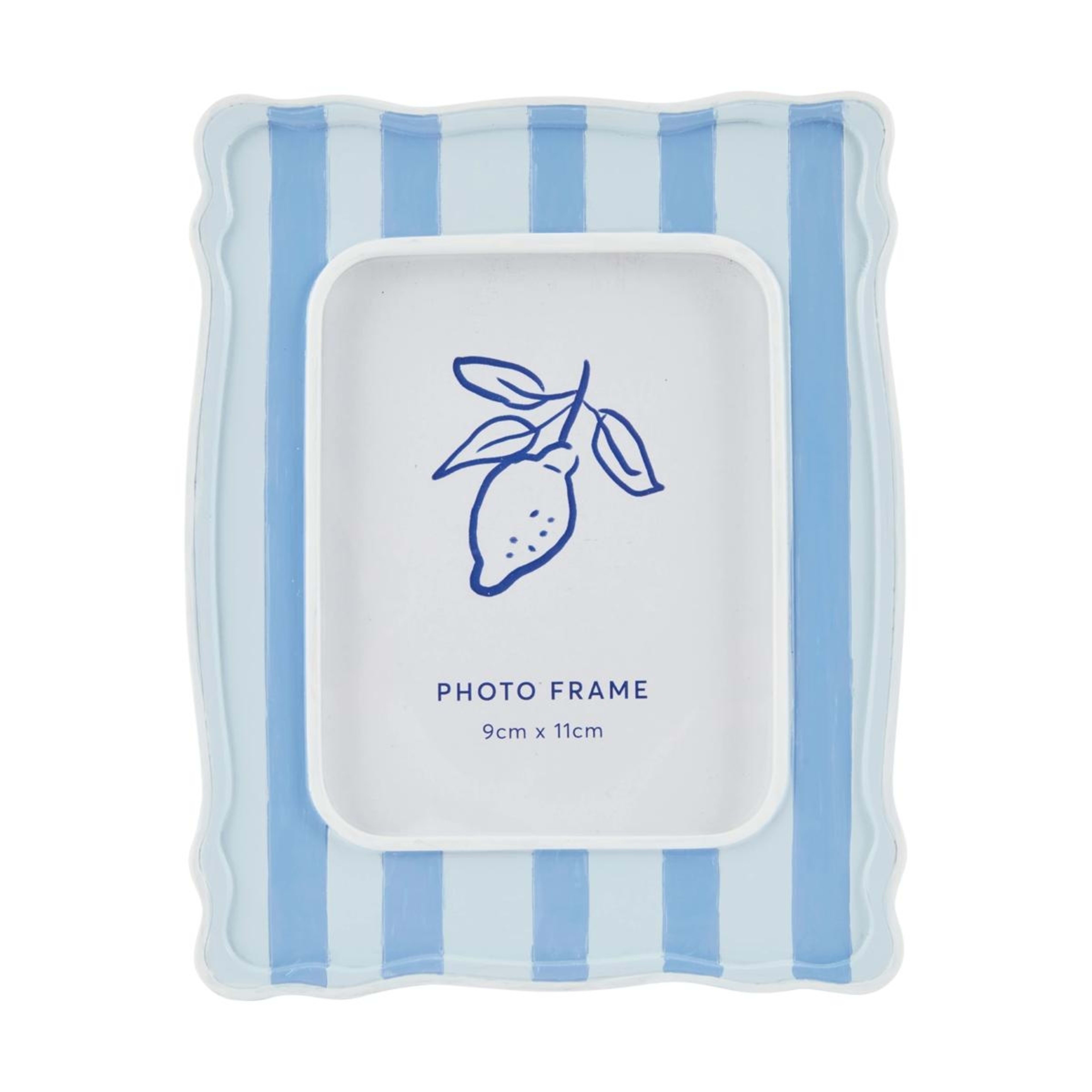 1 4.3in. x 3.5in. Stripe Frame - Blue