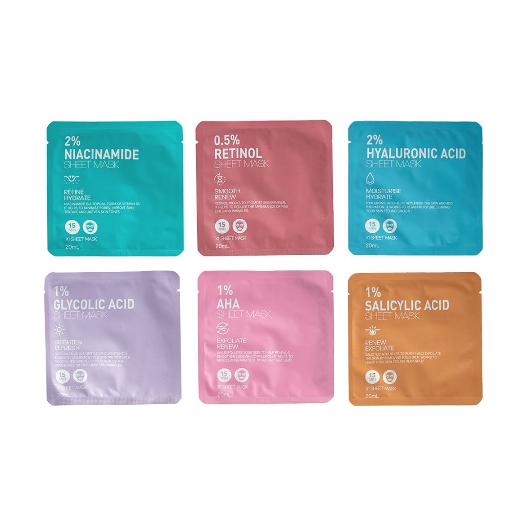 6 Pack Multi Masking Treatment Sheet Masks Kmart NZ