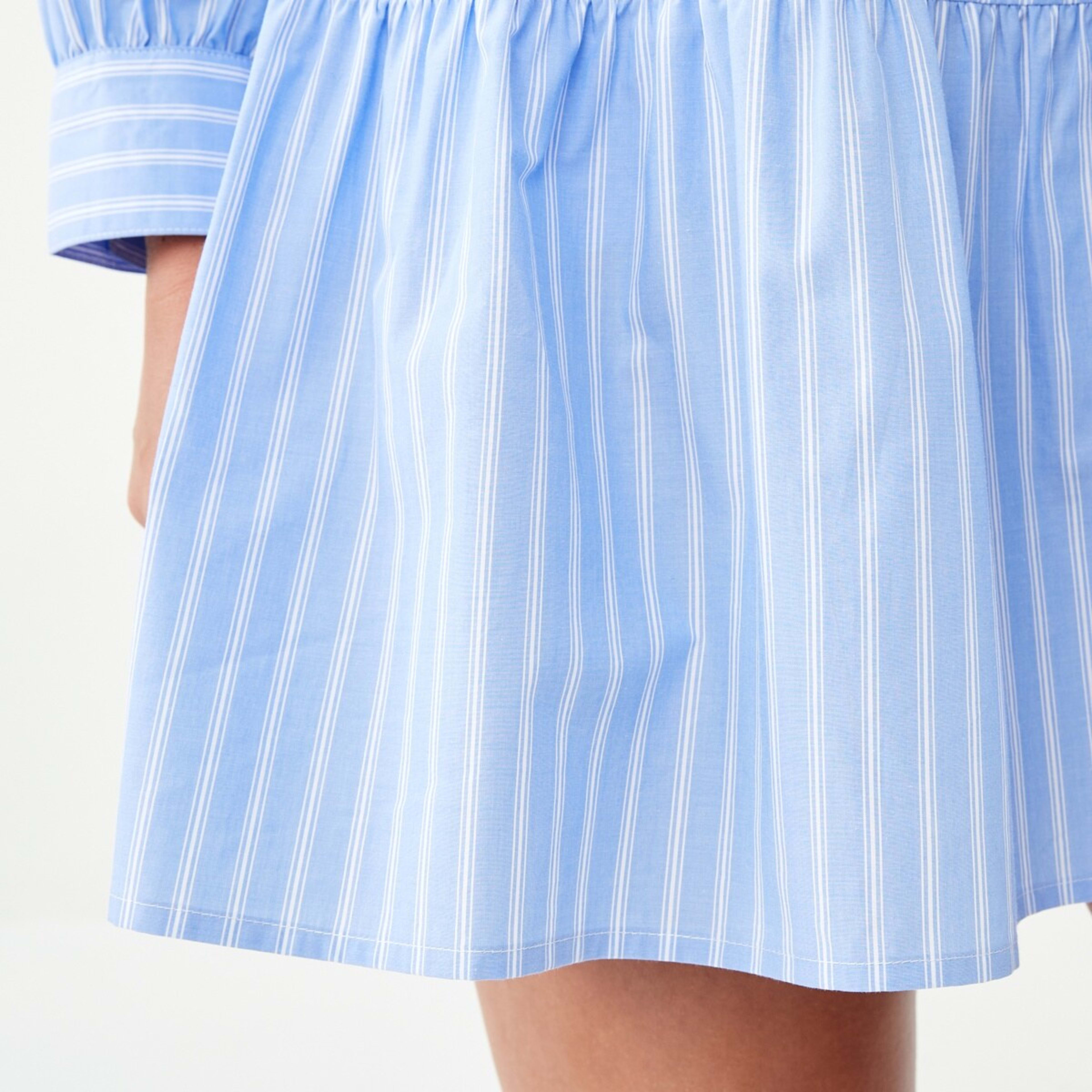 8 Long Sleeve Button Shirt Mini Dress Tina Strp, 8 of 9
