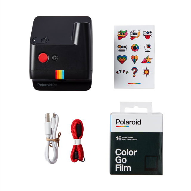 Polaroid Go Instant Mini Camera Black Bundle with Twin Pack Go Film