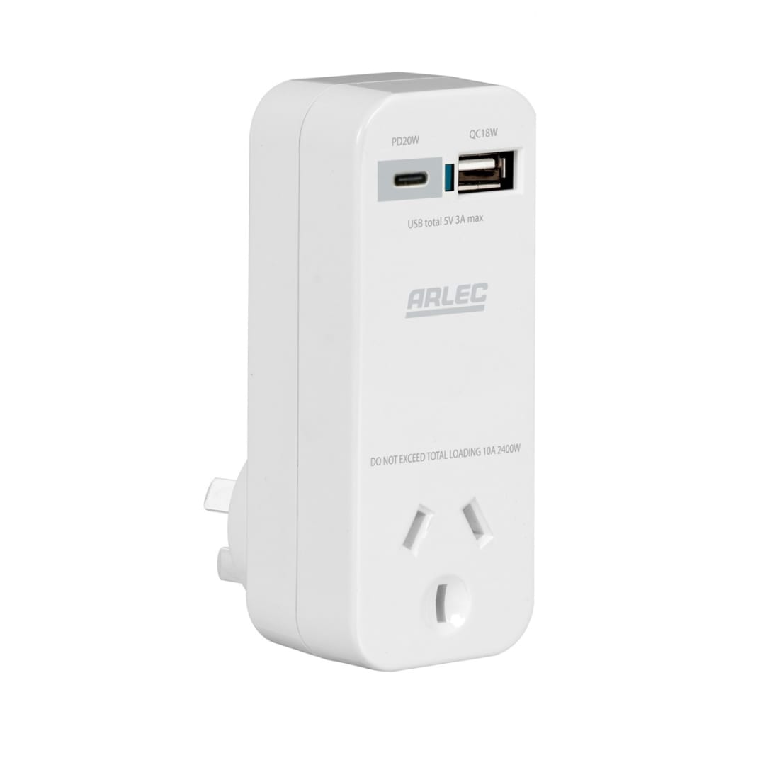 Arlec Quick Charge Adapter with USB Ports Kmart NZ