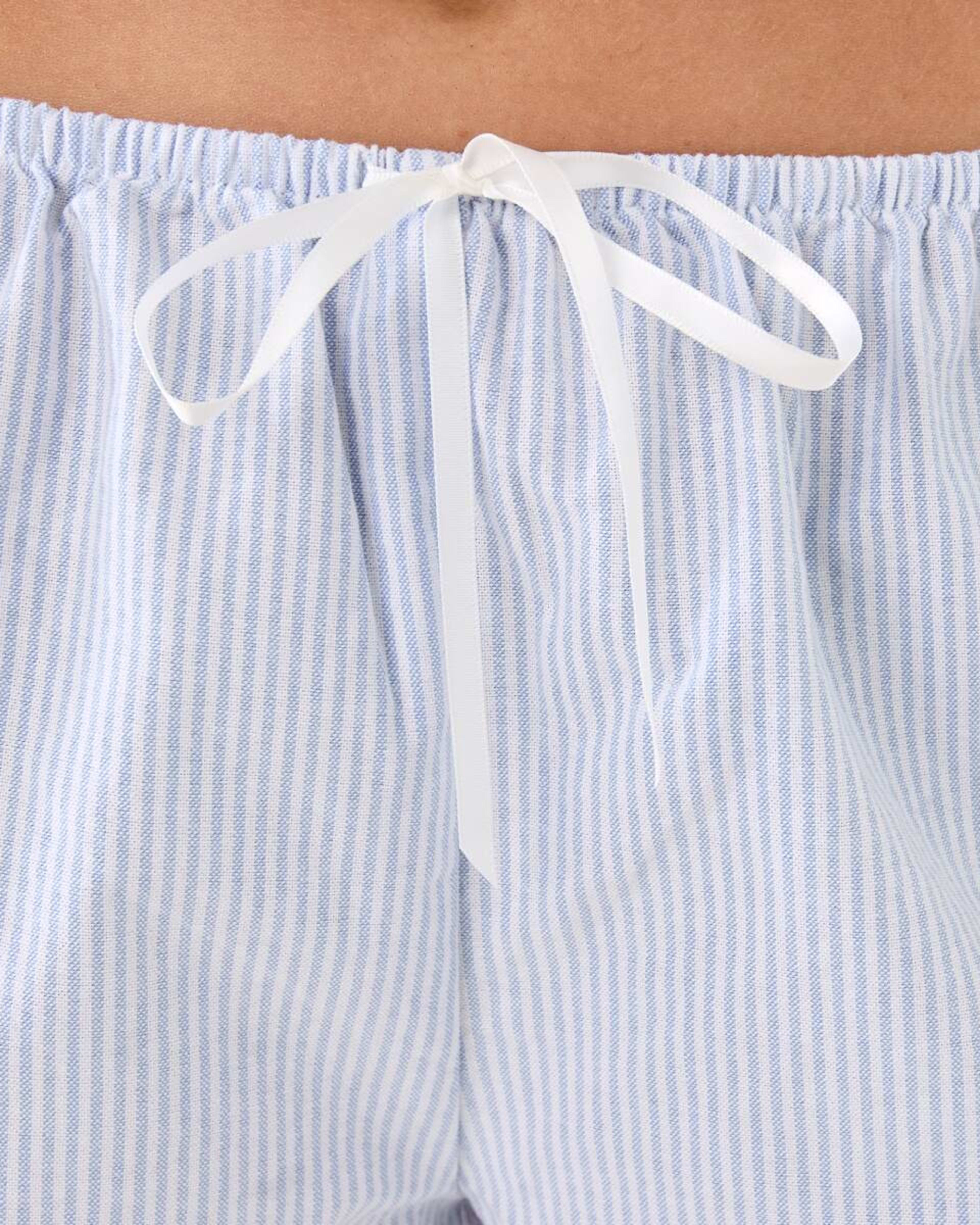 5 Stripe Lace Trim Shorts STRIPE BLUE HALOGEN BLUE, 5 of 8