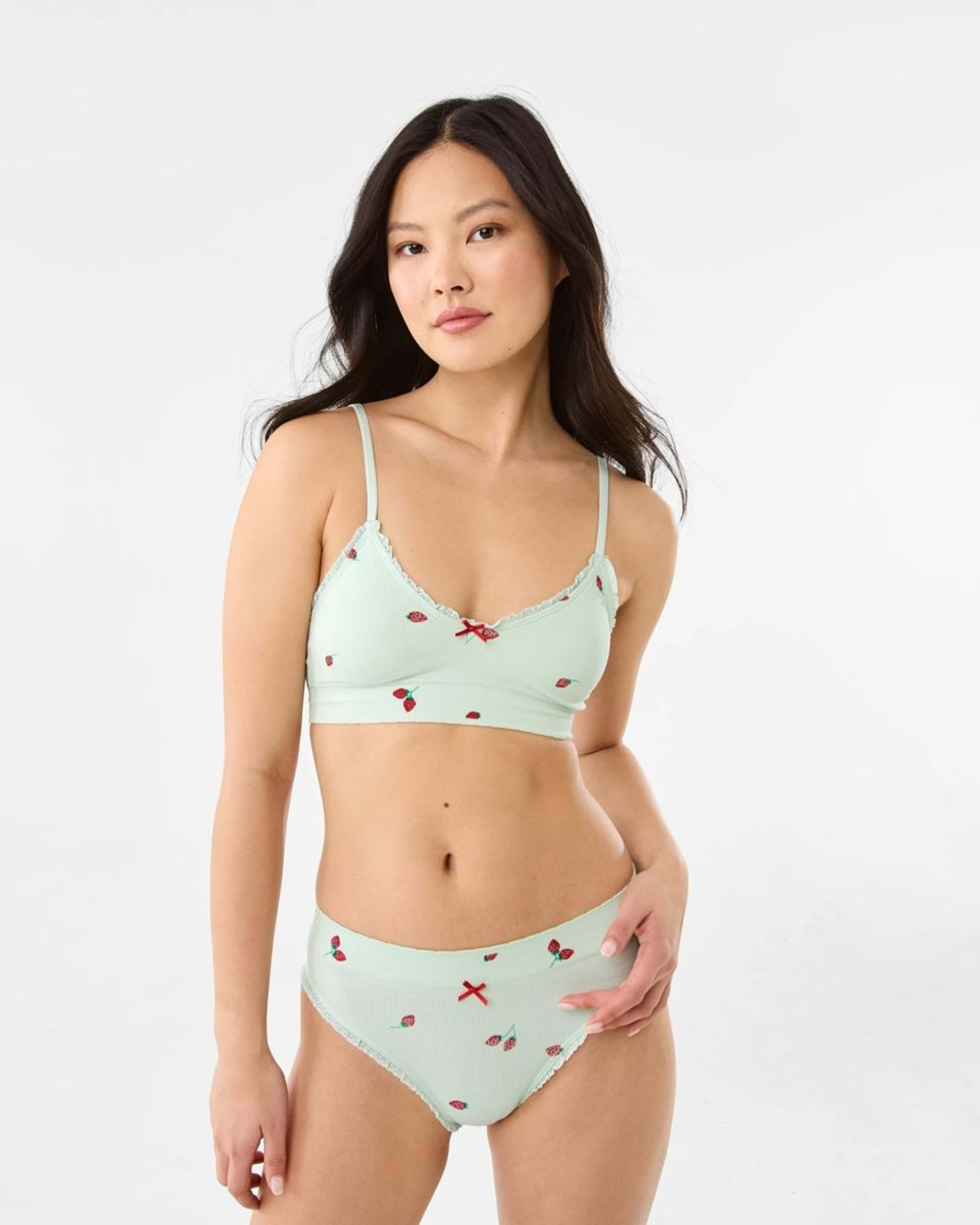 10 2 Pack Seamfree Rib Bralette BERRY, PINK LADY, 10 of 10