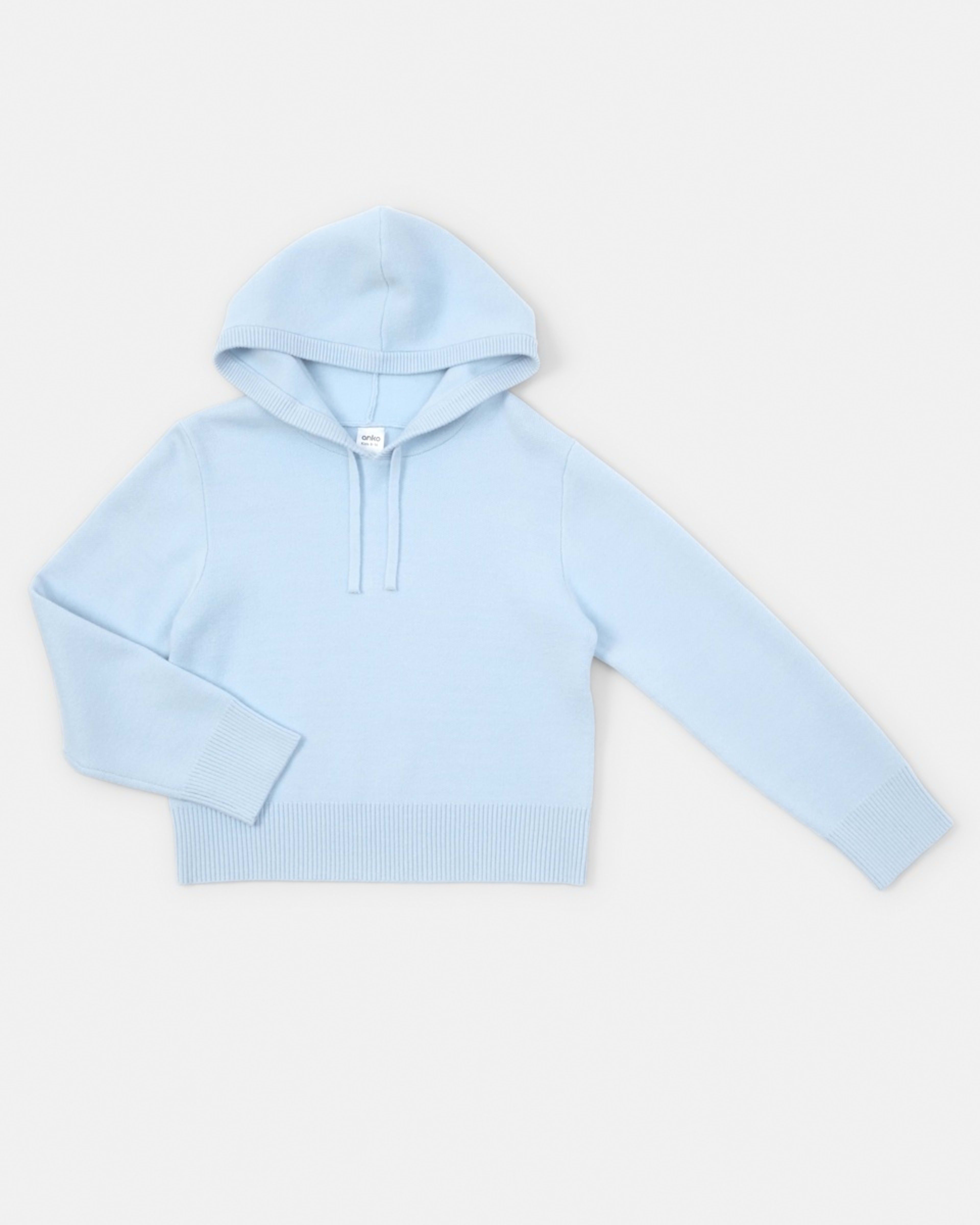 9 Bonded Knit Hoodie Doll Blue, 9 of 10