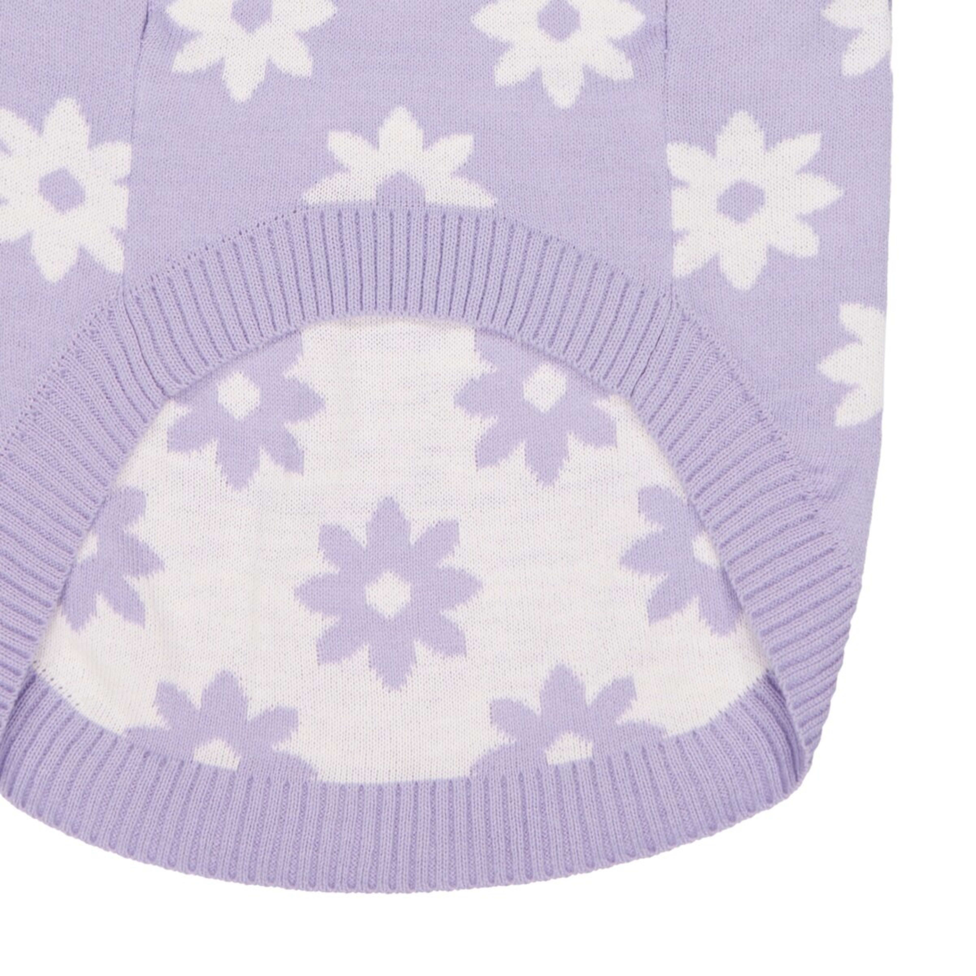 8 Pet Daisy Knit Jumper - Extra Large, Purple, 8 of 10