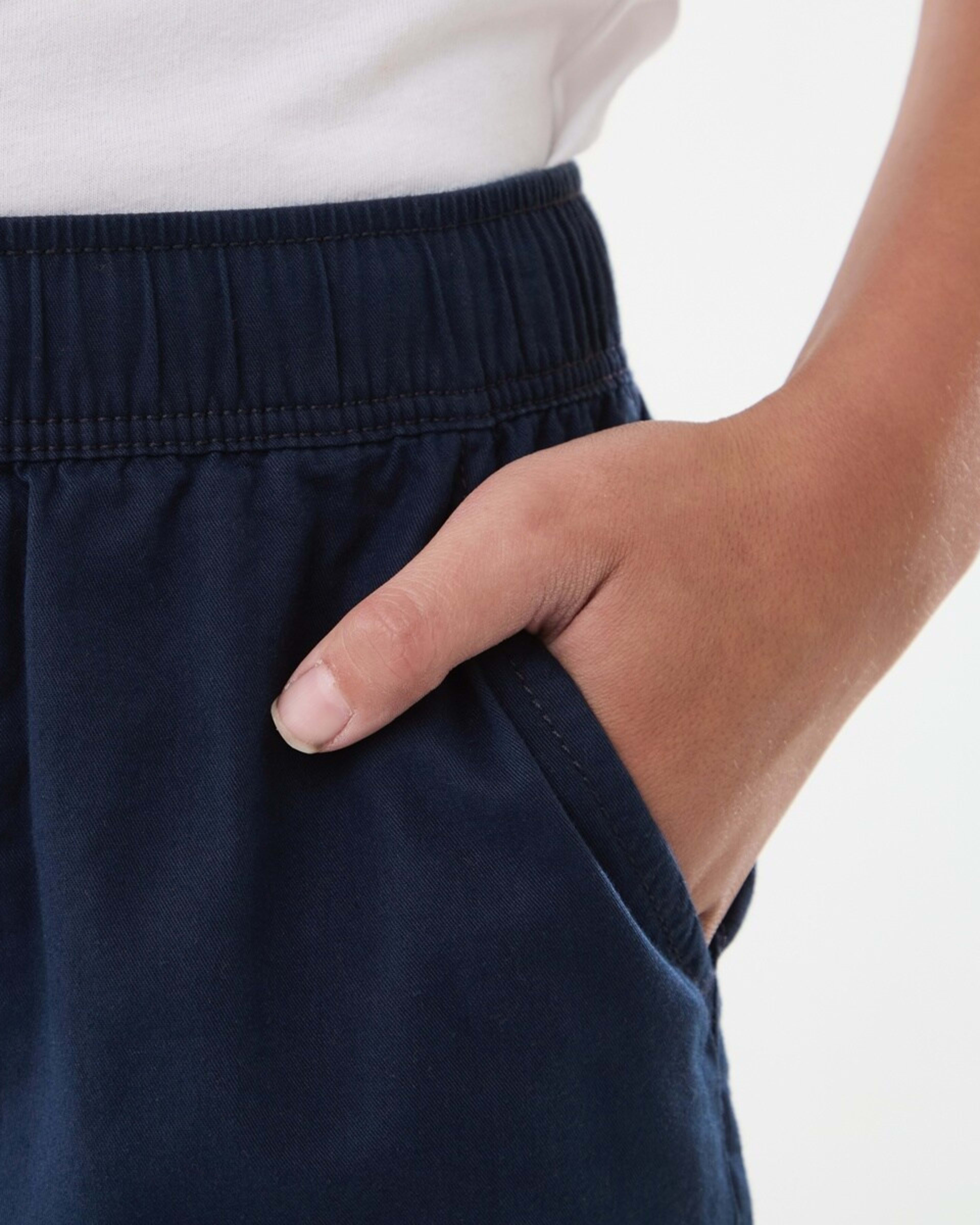 4 Pull On Twill Shorts DRESS BLUE, 4 of 6