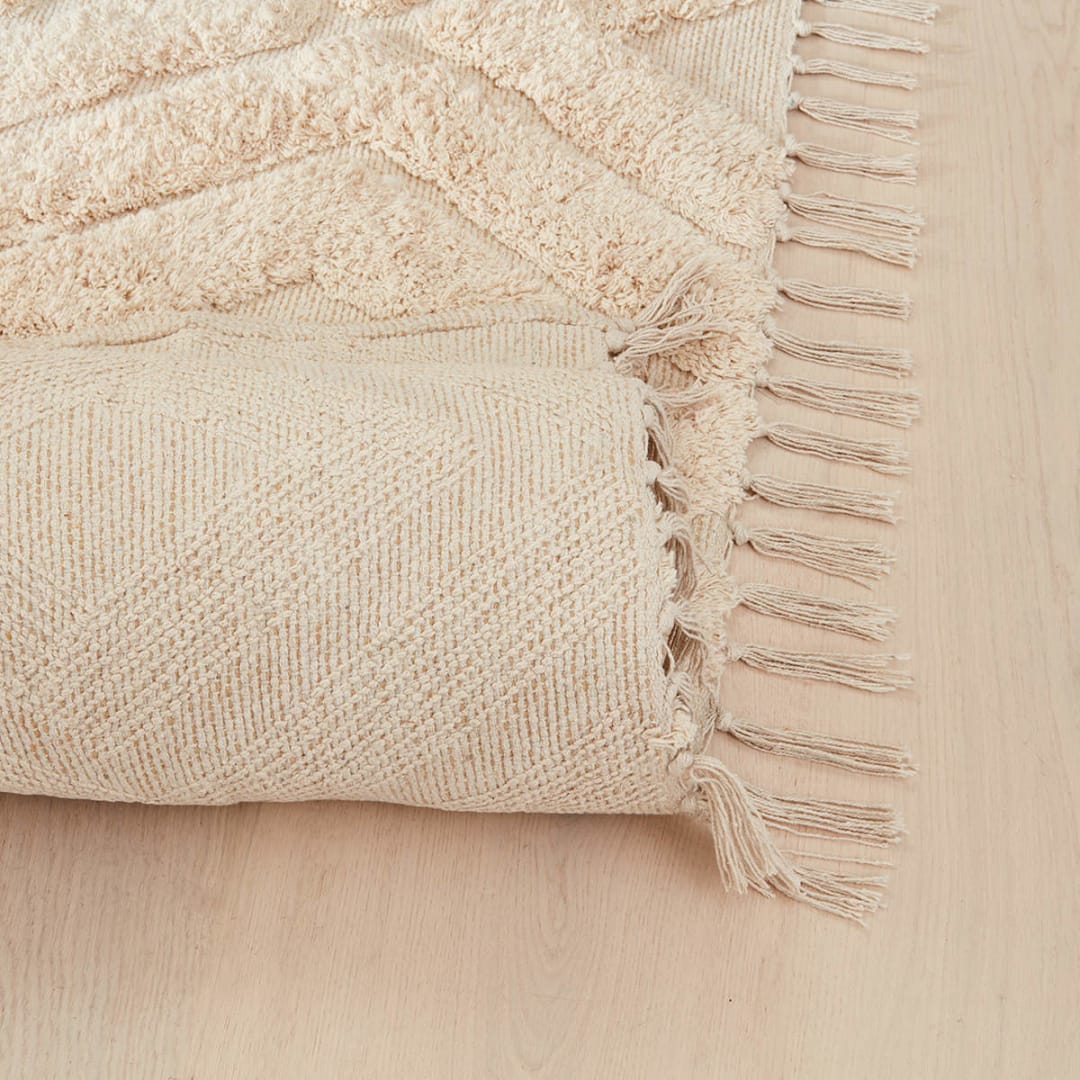 Tufted Rug Large, Cream Kmart