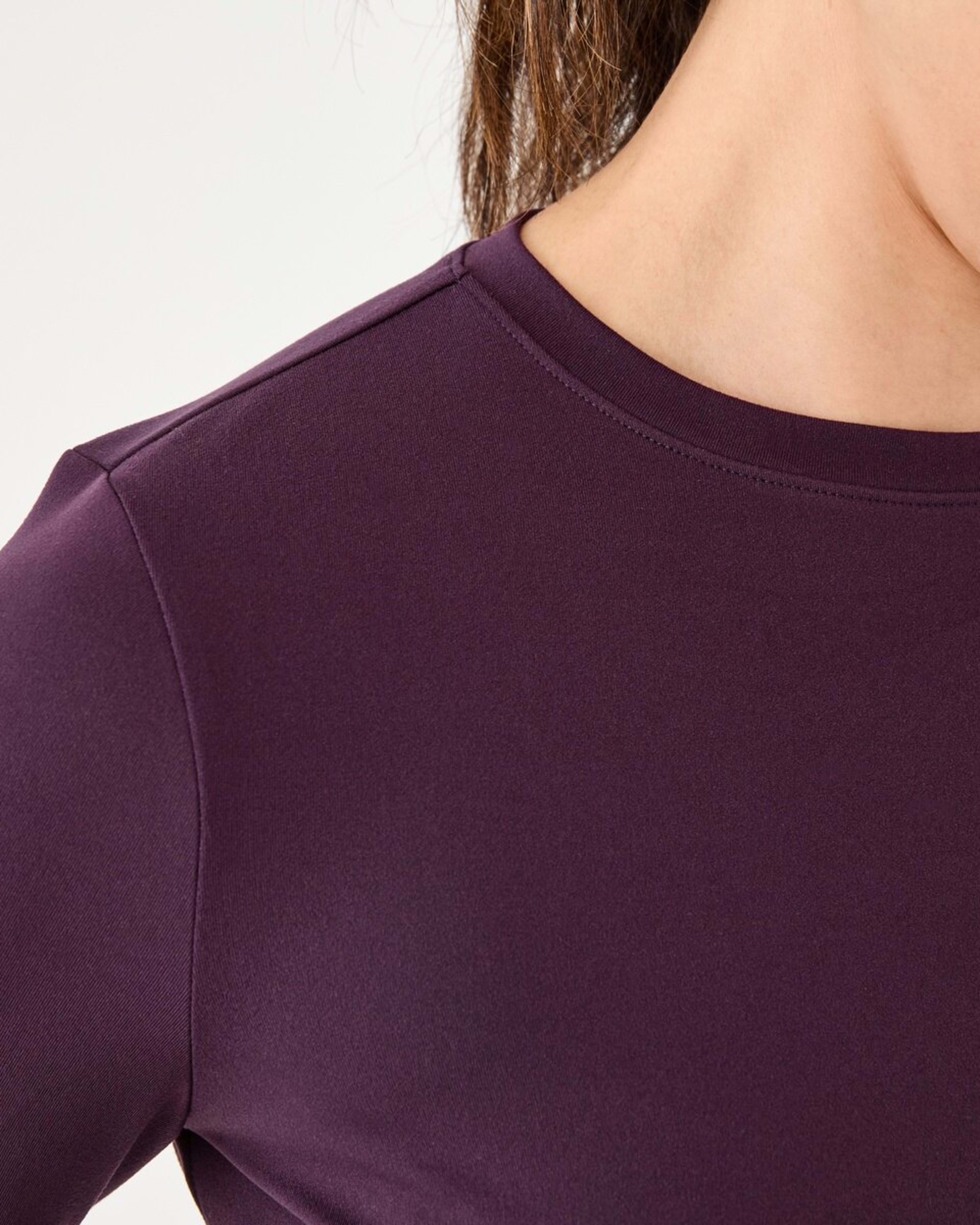 6 Active Womens Long Sleeve Ultrasoft Top Pur Rasin, 6 of 6