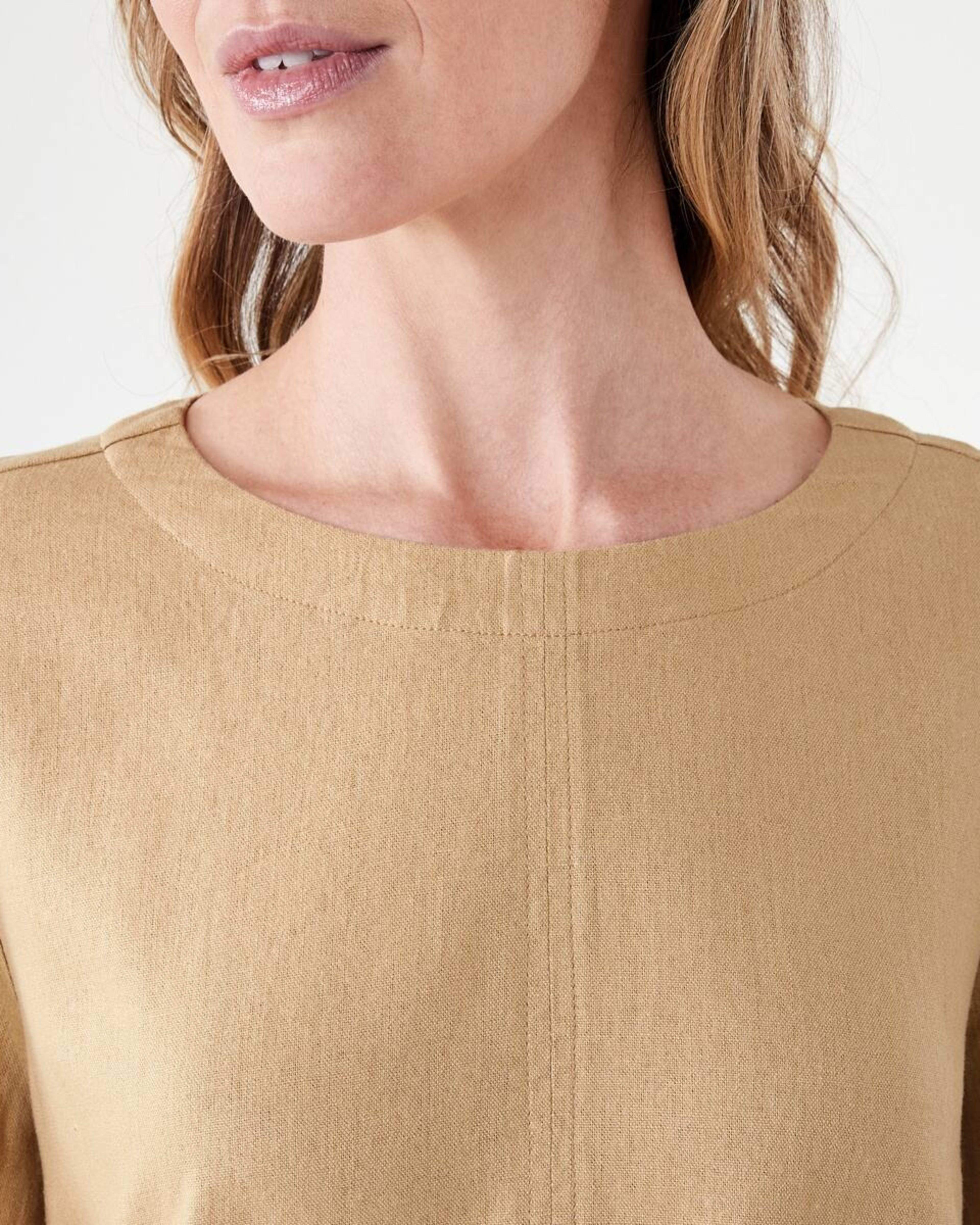 5 Long Sleeve Linen Blend Top LARK, 5 of 6