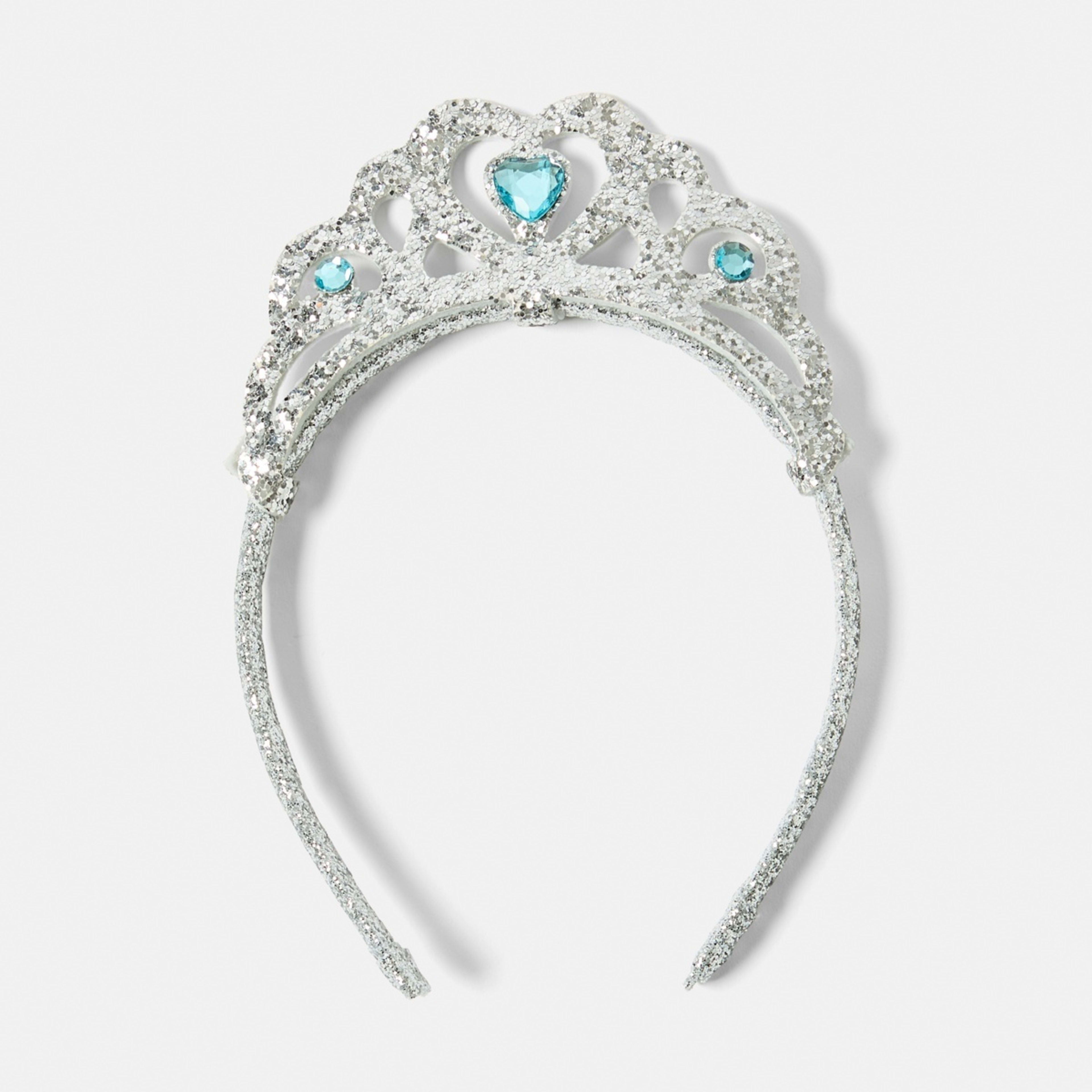 1 Tiara Headband - Silver Tone