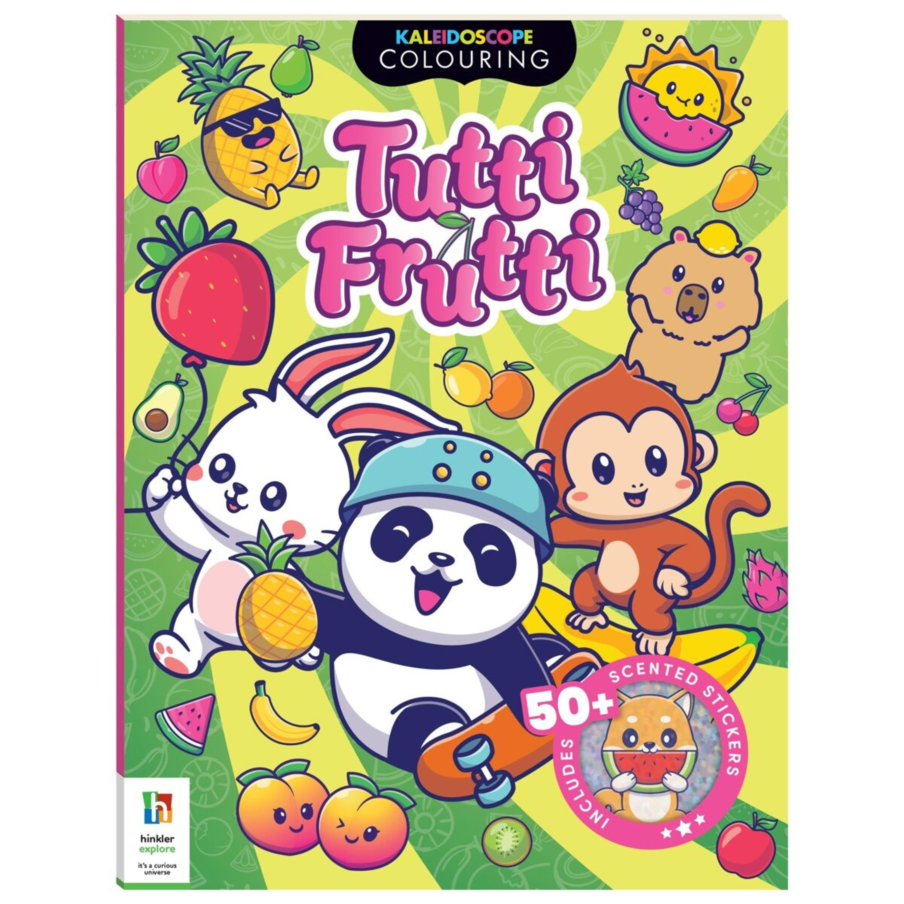 1 Kaleidoscope Colouring: Tutti Frutti - Book