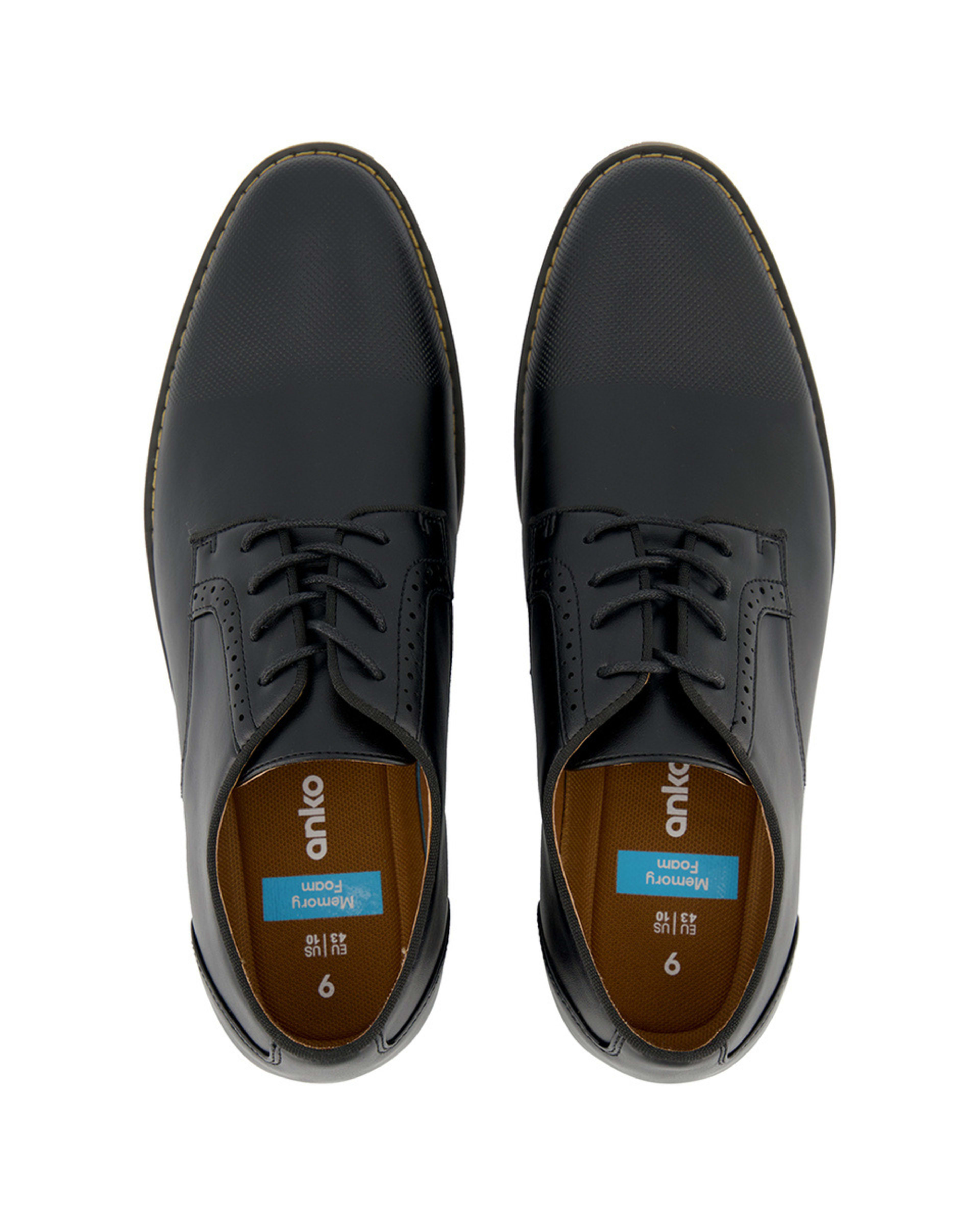 2 Burnished Toe Dress Shoes BLACK, 2 of 5
