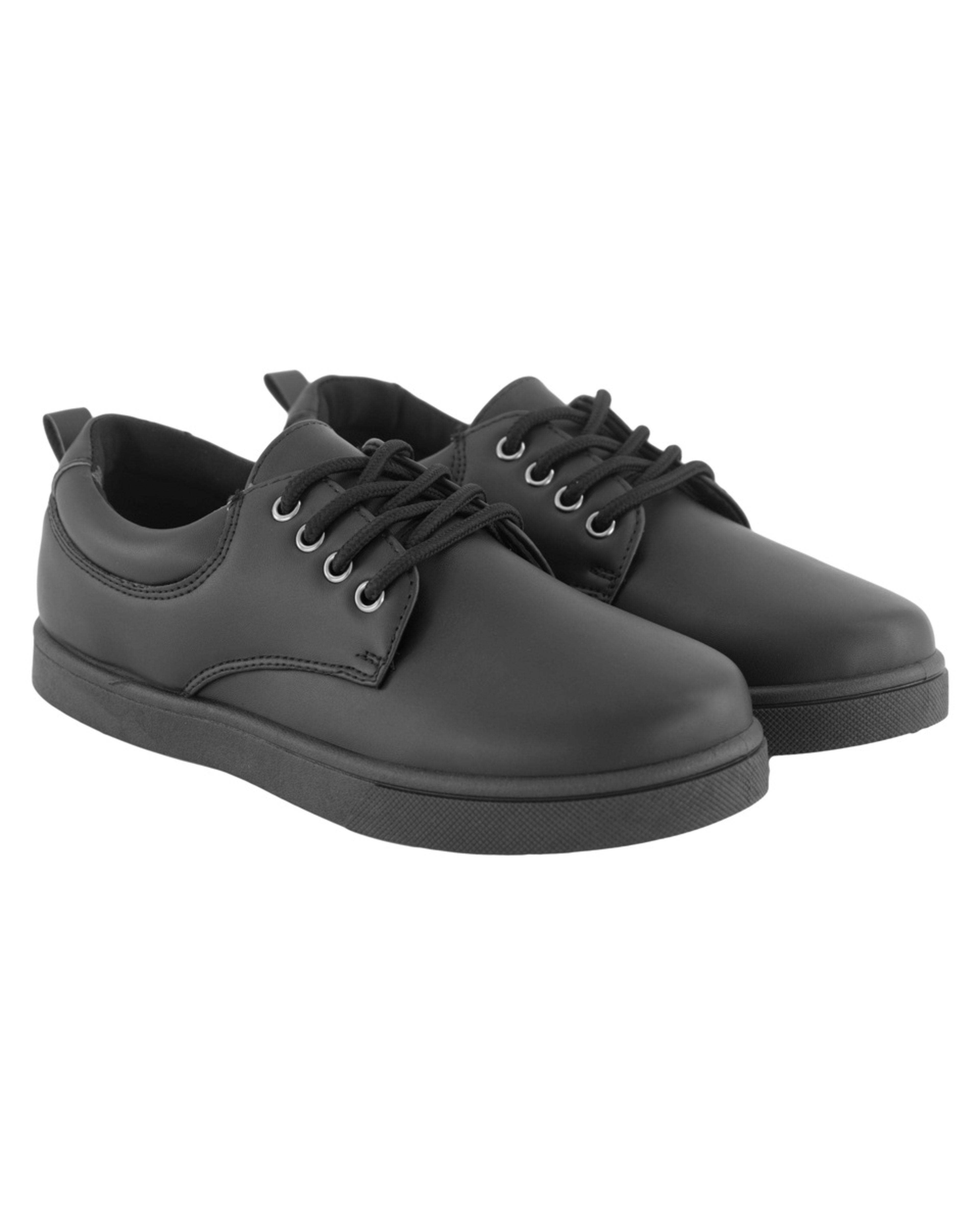 5 Senior Lace-Up School Shoes Black, 5 of 6