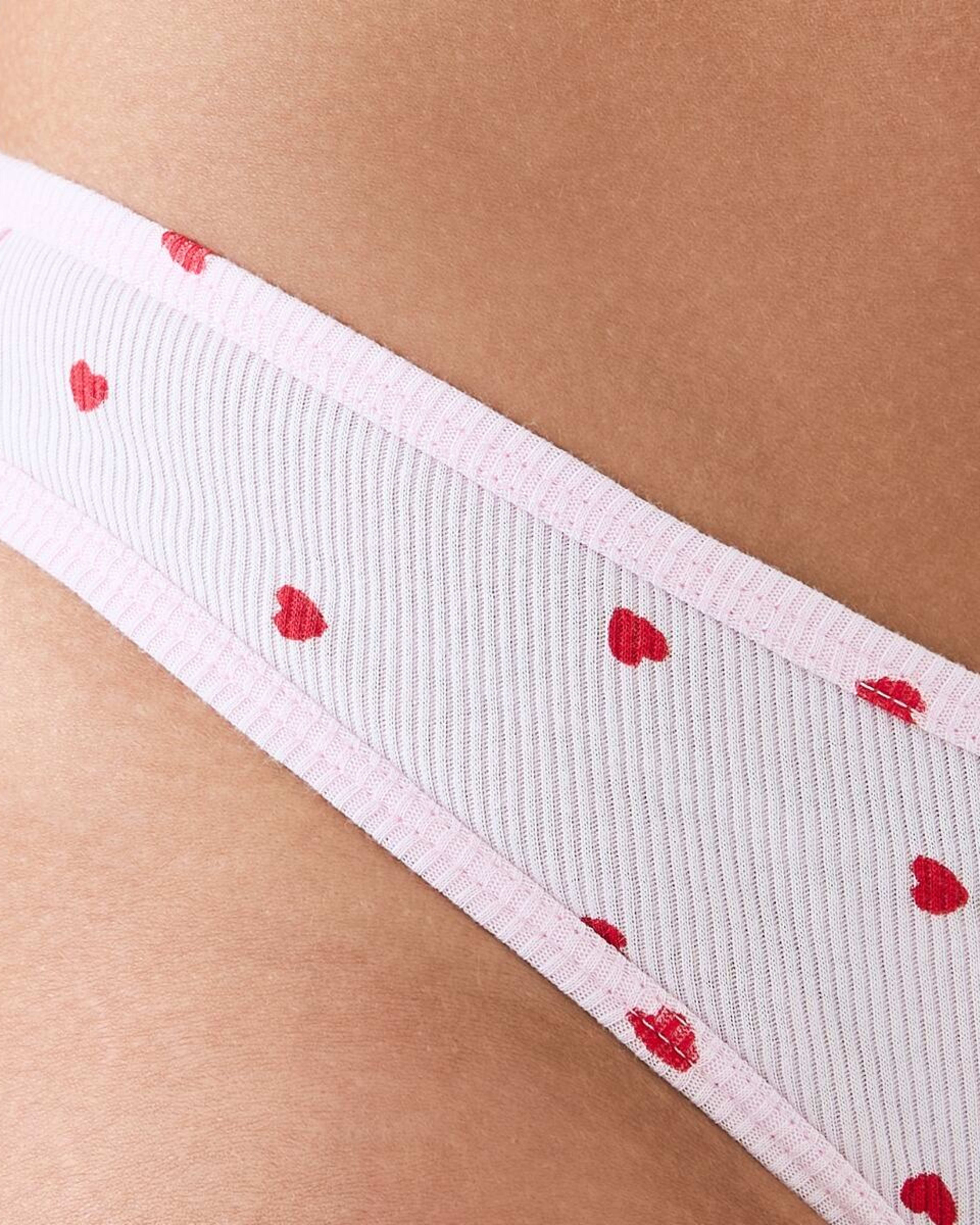 3 Ribbed G-string Briefs MINI HEARTS BALLERINA, 3 of 6